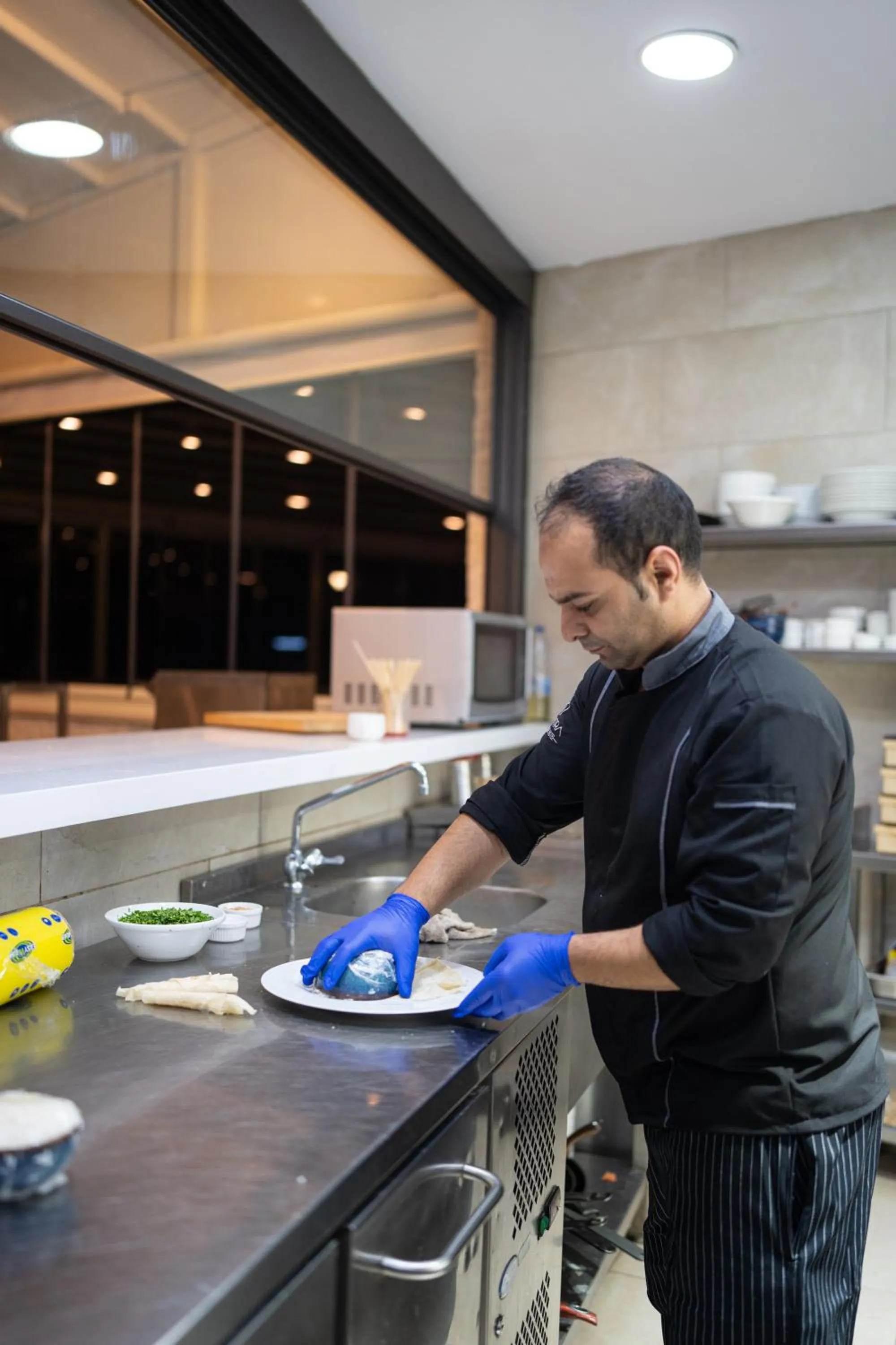 Kitchen or kitchenette in Petra Boutique Hotel