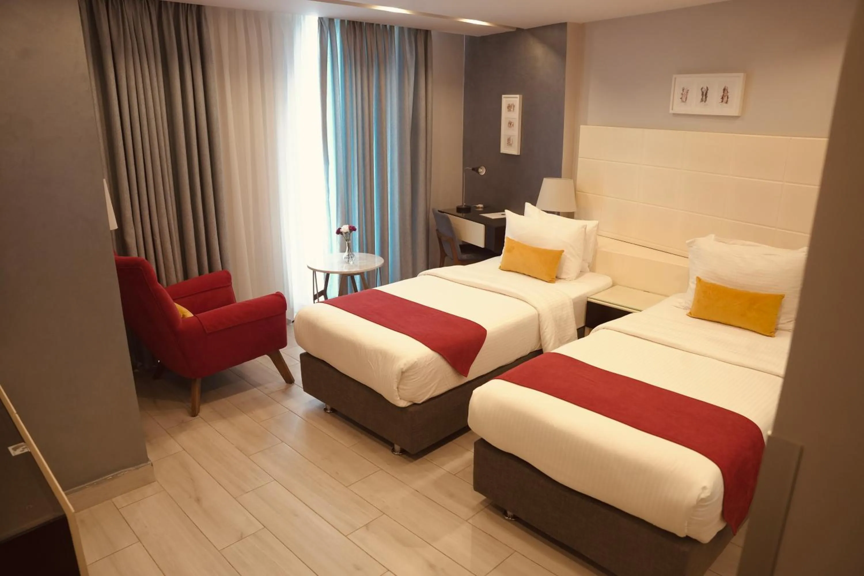 Photo of the whole room, Bed in Petra Boutique Hotel