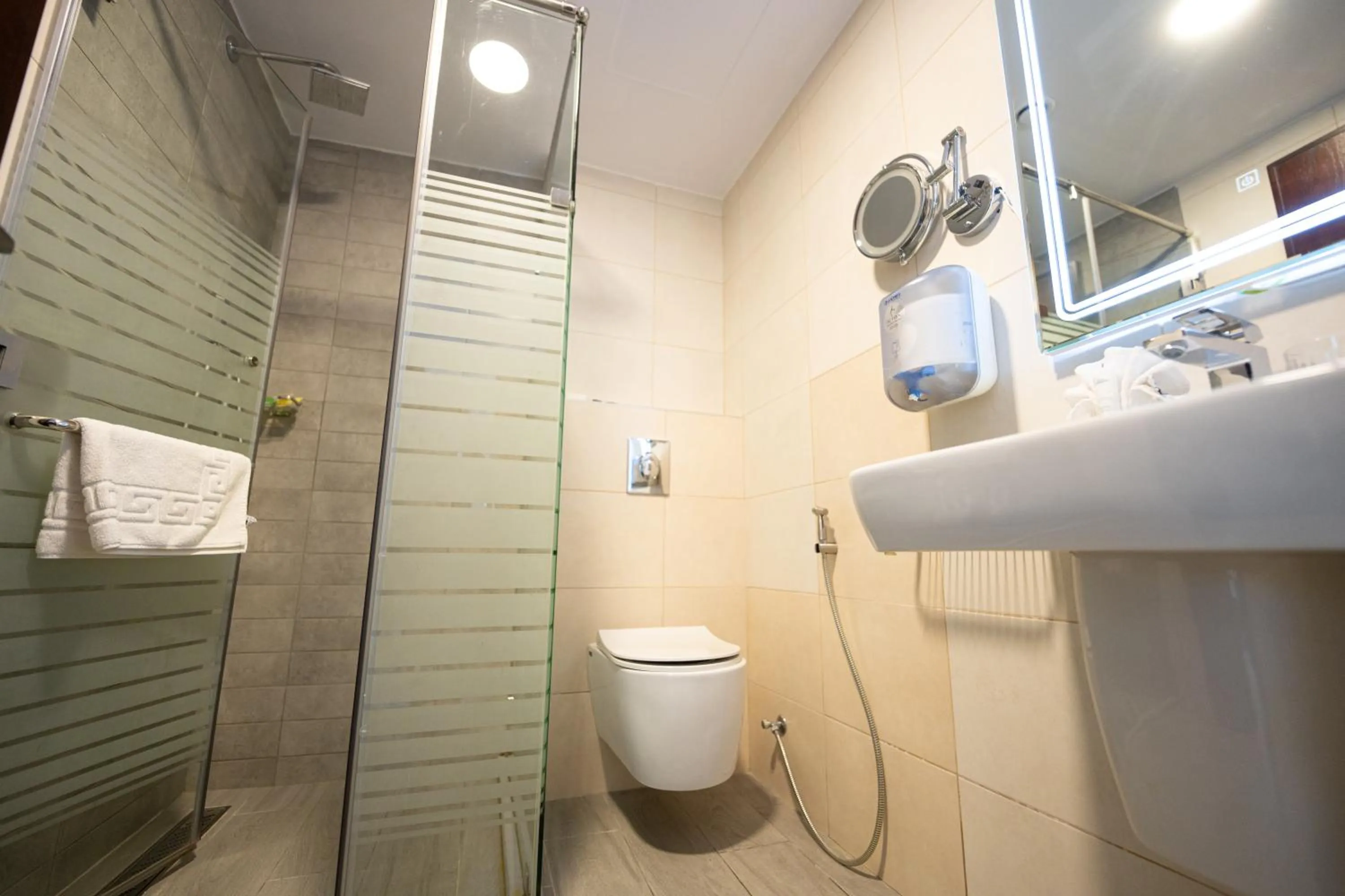 Shower in Petra Boutique Hotel