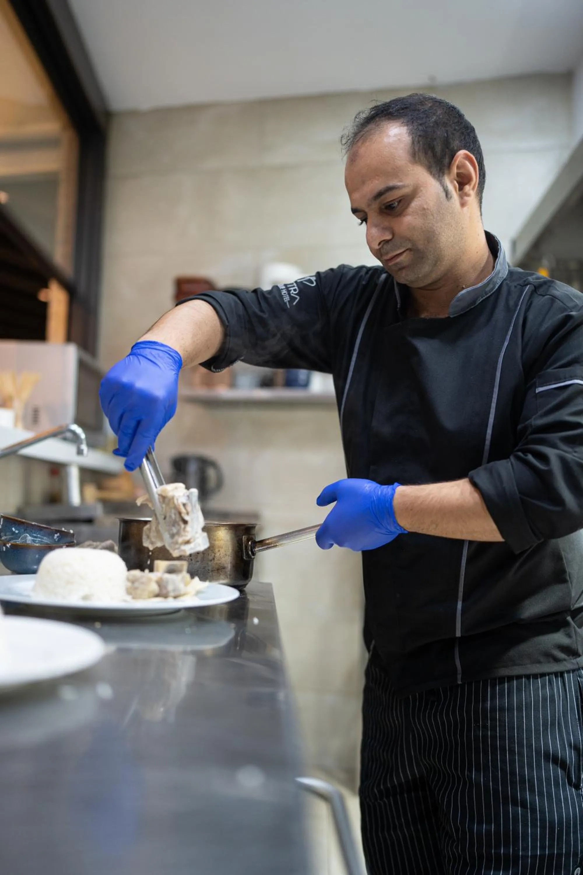 Kitchen or kitchenette in Petra Boutique Hotel