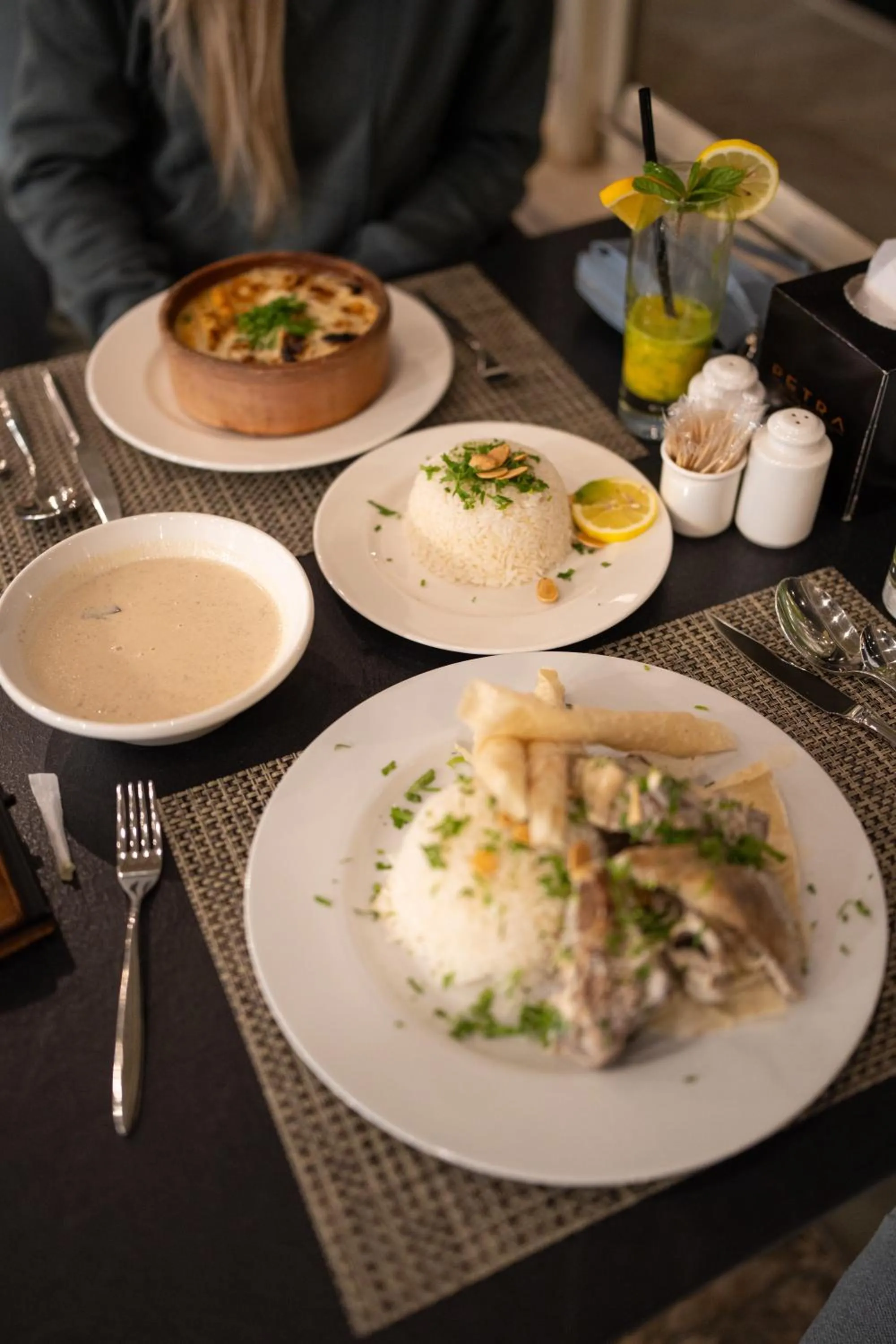 Food in Petra Boutique Hotel