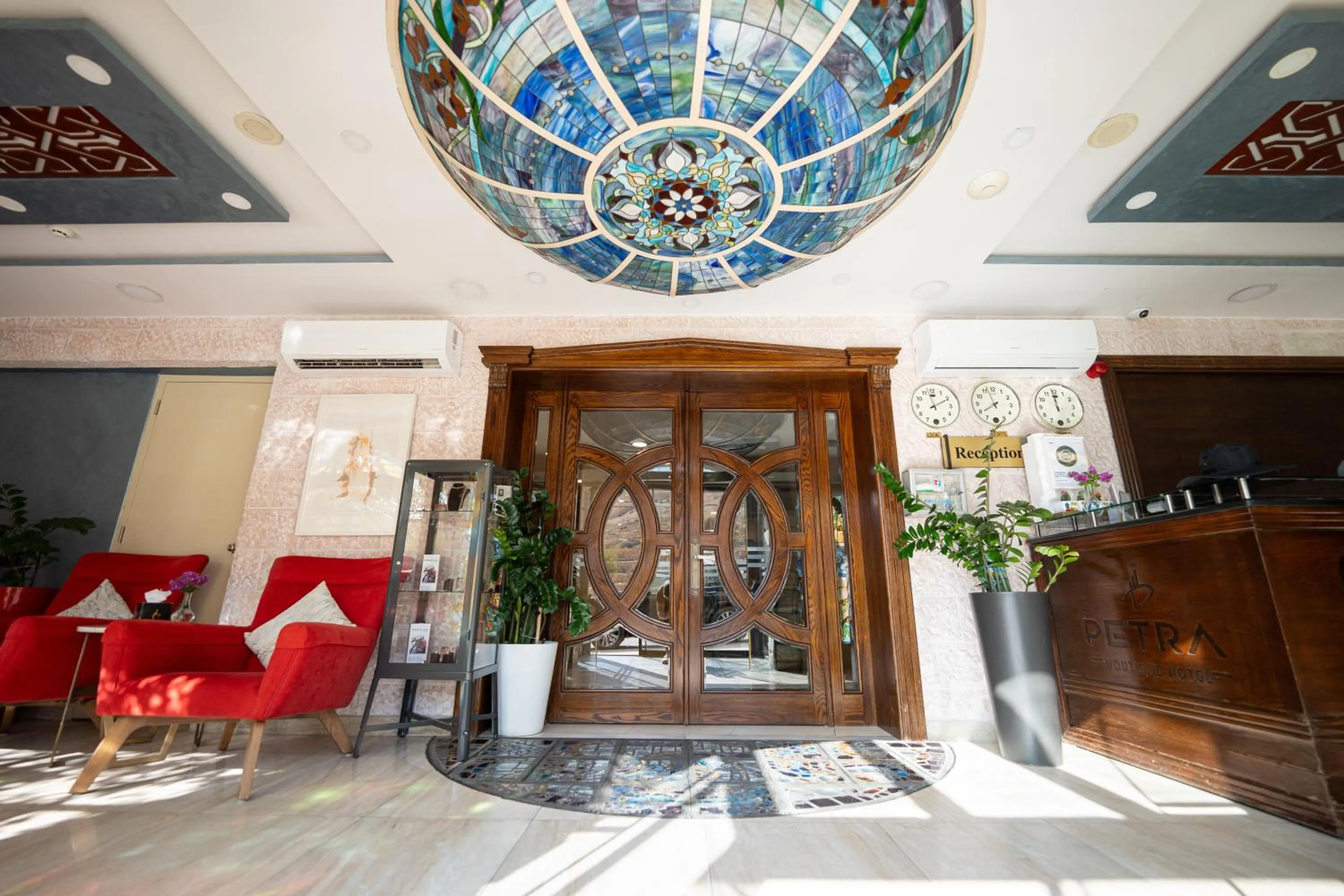 Seating area in Petra Boutique Hotel