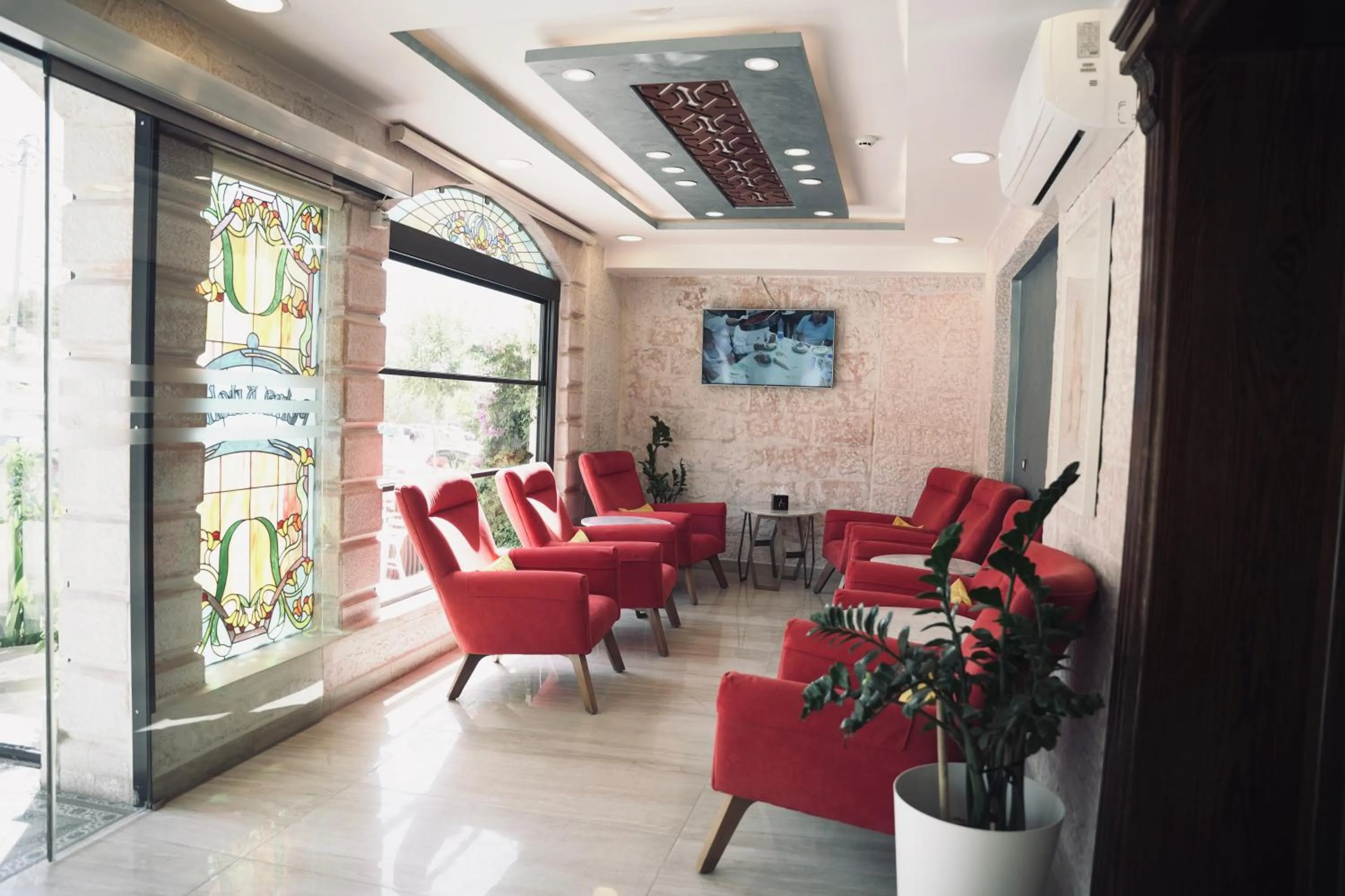 Seating area in Petra Boutique Hotel