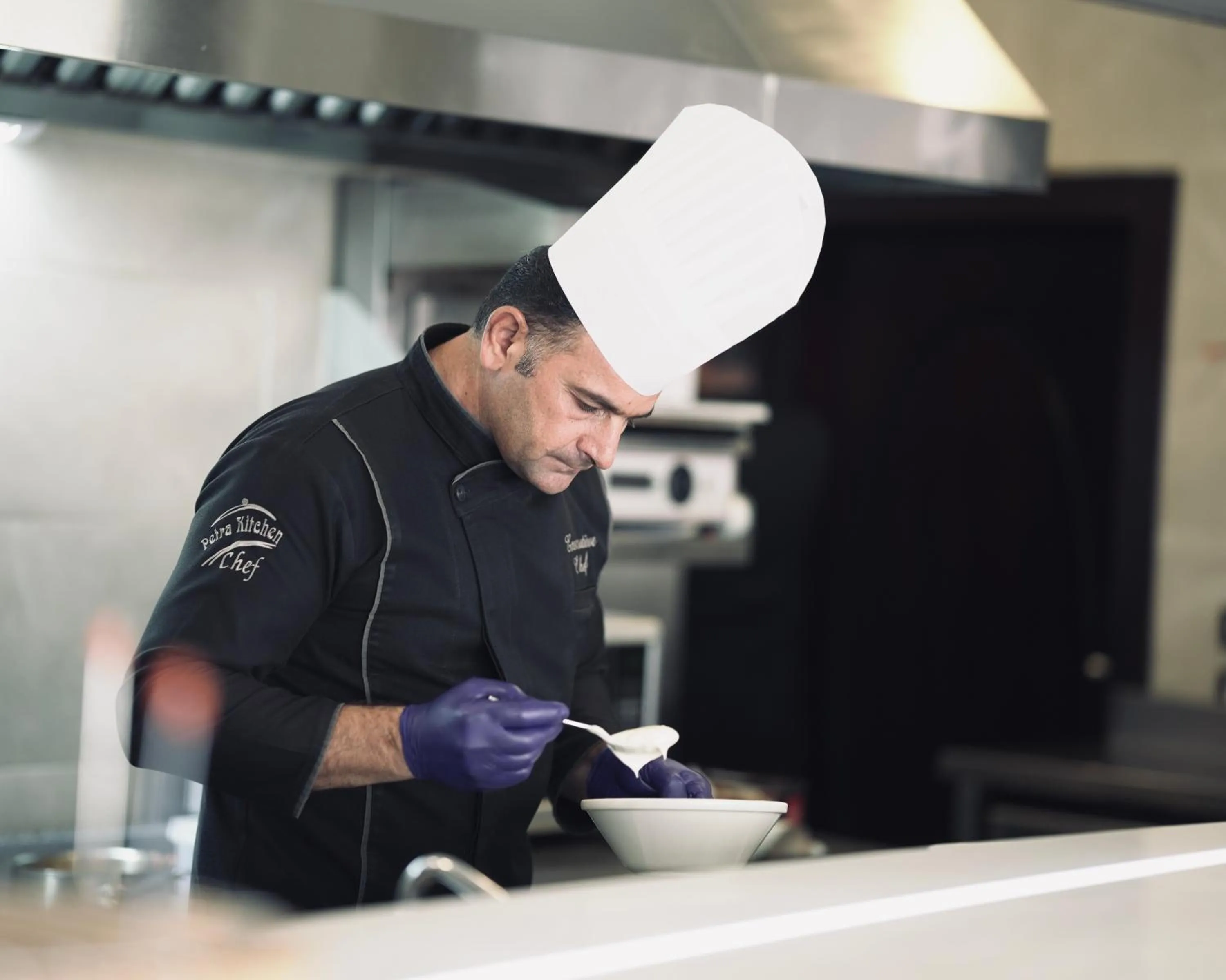 Kitchen or kitchenette in Petra Boutique Hotel