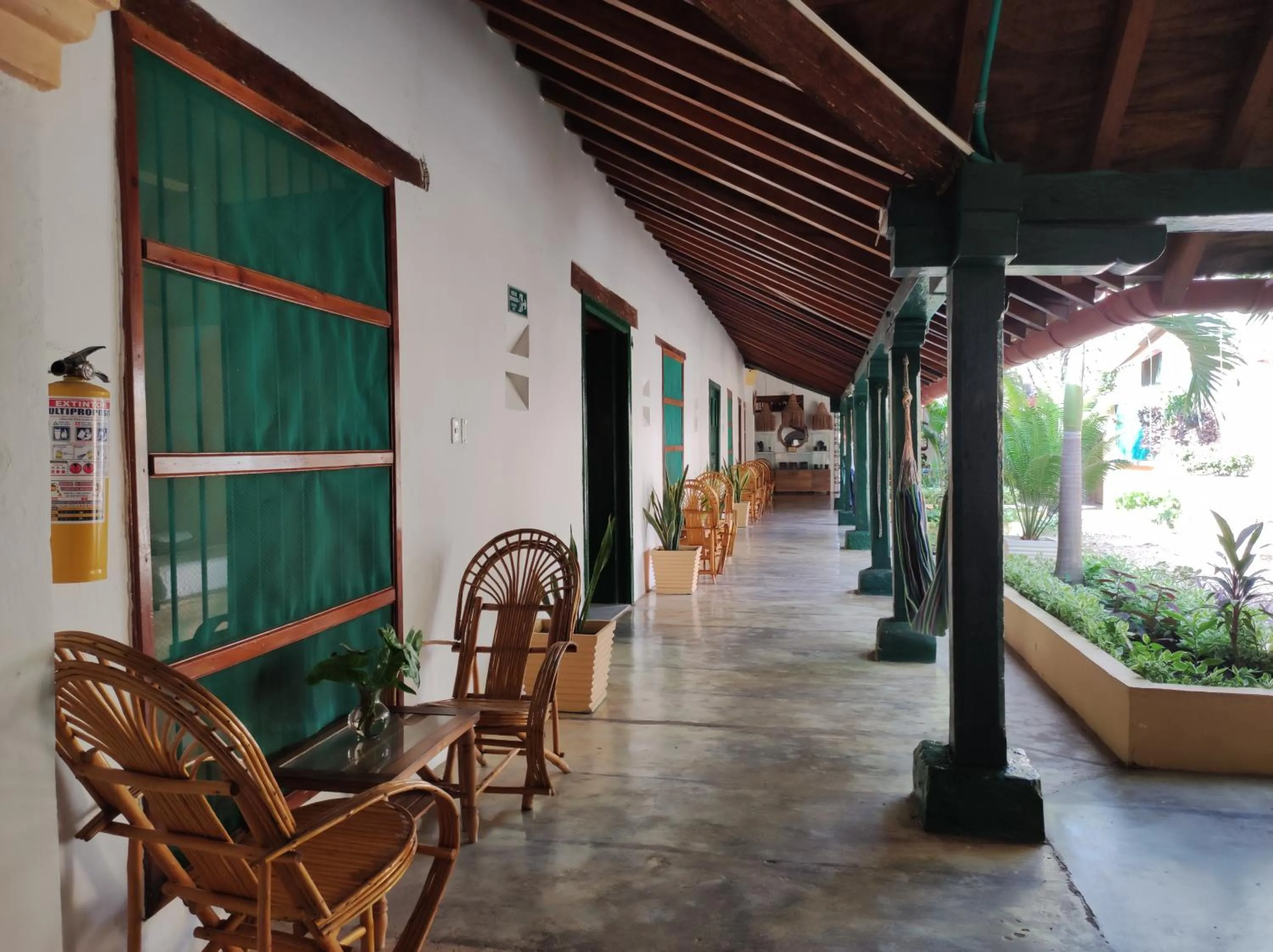 Garden view in HOTEL NIETO MOMPOX, ubicado en el corazón del centro histórico, frente al rio magdalena en zona de malecón