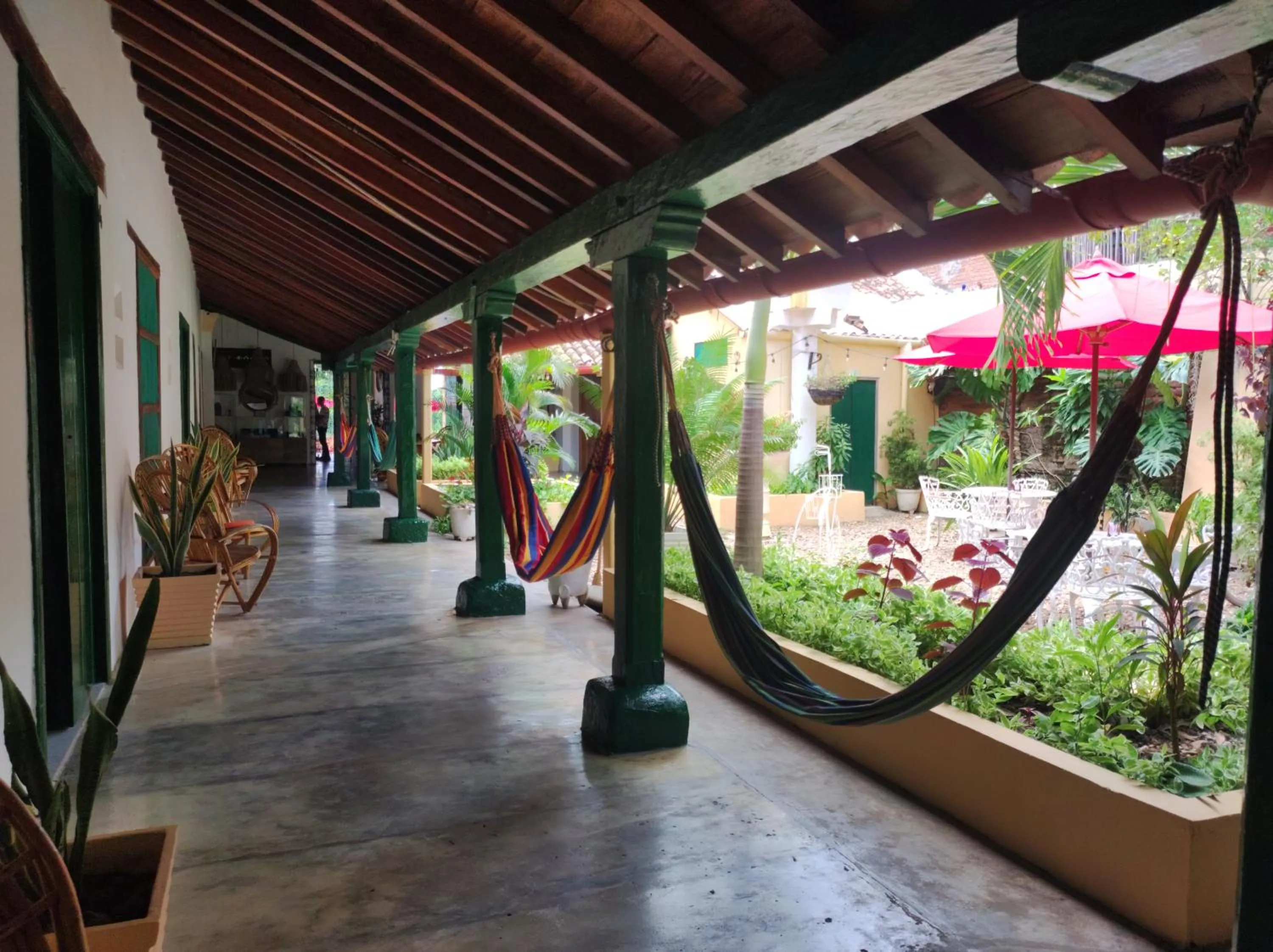 Garden in HOTEL NIETO MOMPOX, ubicado en el corazón del centro histórico, frente al rio magdalena en zona de malecón