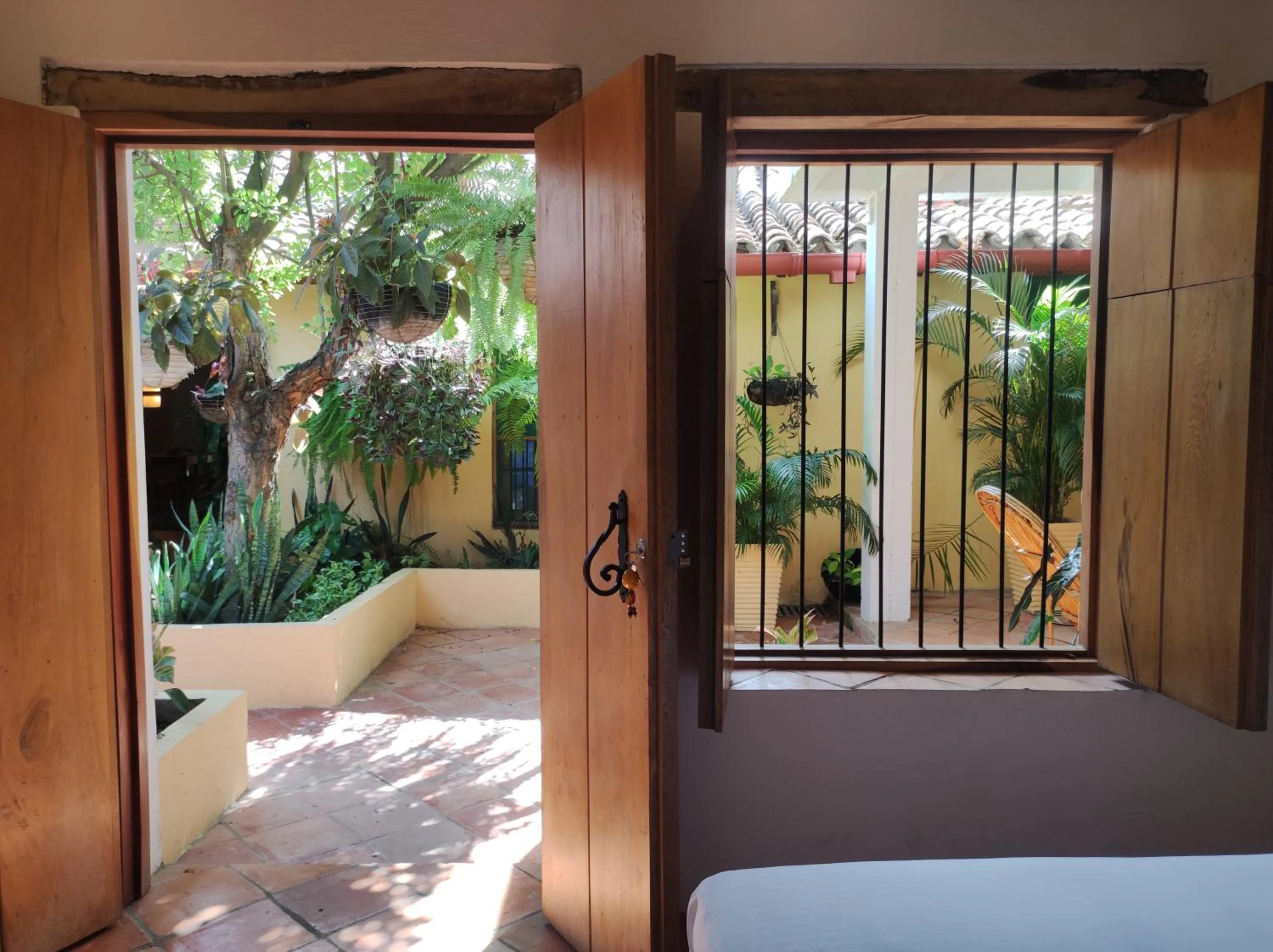 Garden view in HOTEL NIETO MOMPOX, ubicado en el corazón del centro histórico, frente al rio magdalena en zona de malecón