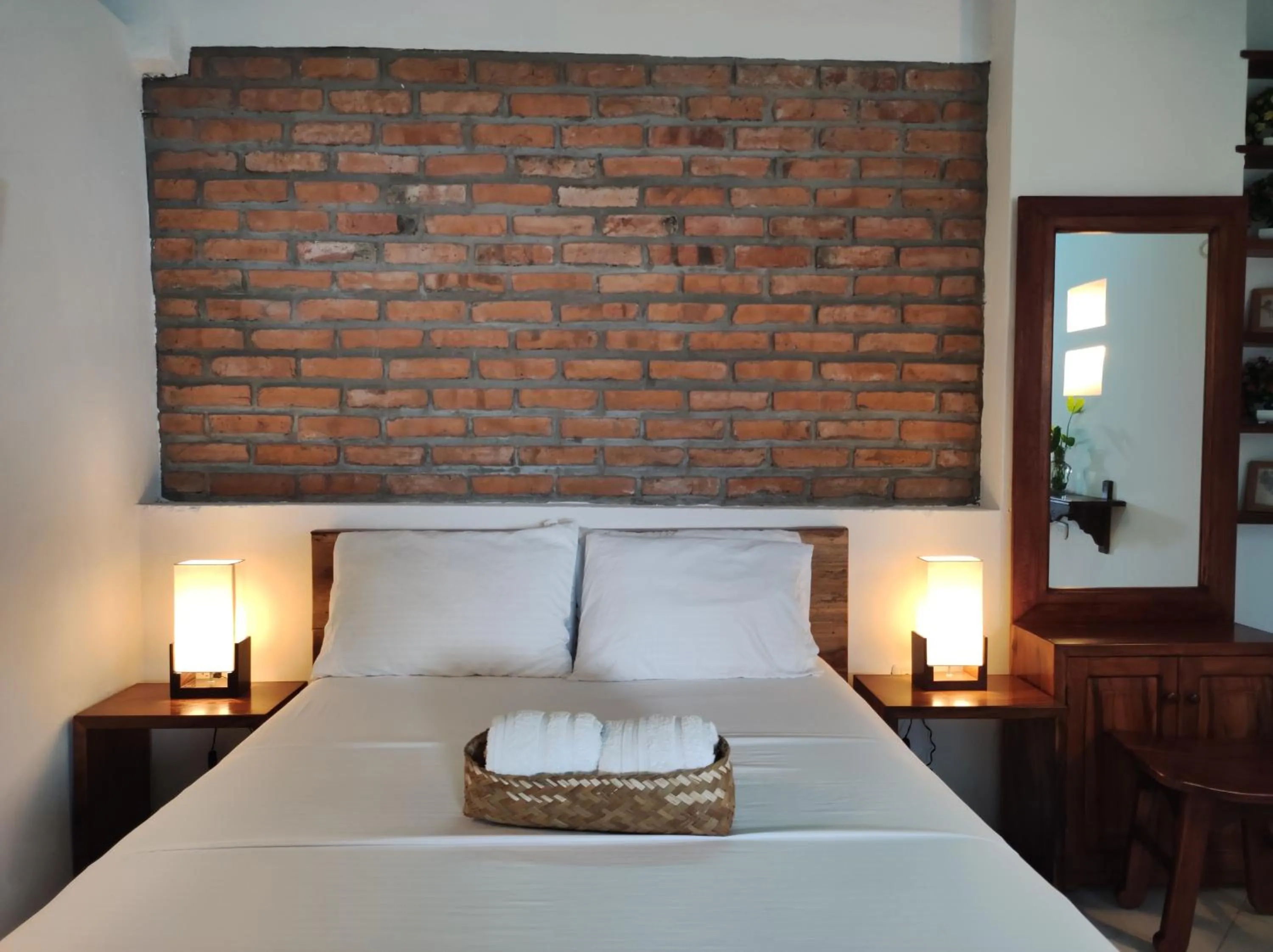 Bed in HOTEL NIETO MOMPOX, ubicado en el corazón del centro histórico, frente al rio magdalena en zona de malecón