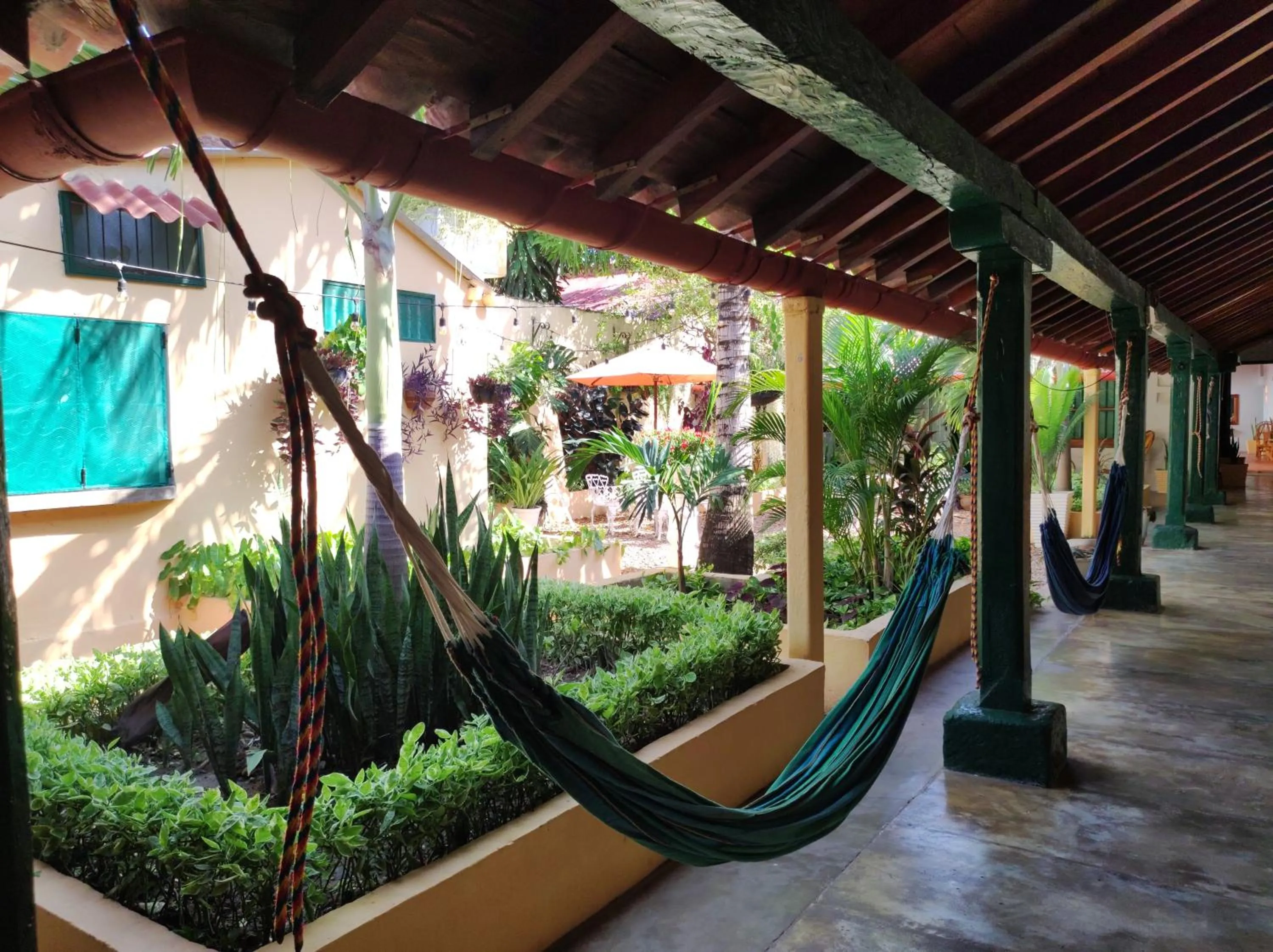 Garden in HOTEL NIETO MOMPOX, ubicado en el corazón del centro histórico, frente al rio magdalena en zona de malecón