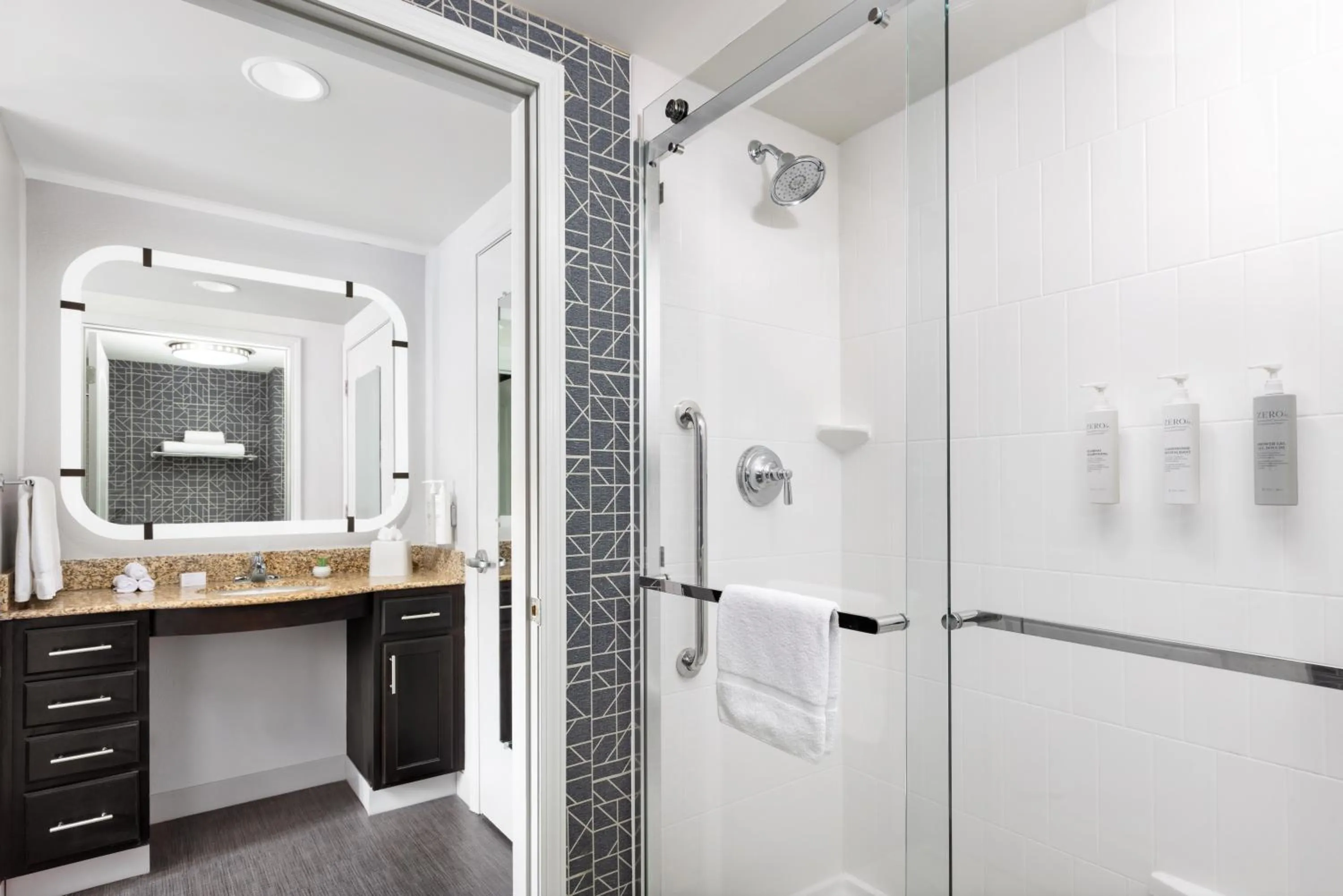 Shower in Homewood Suites by Hilton Manchester/Airport