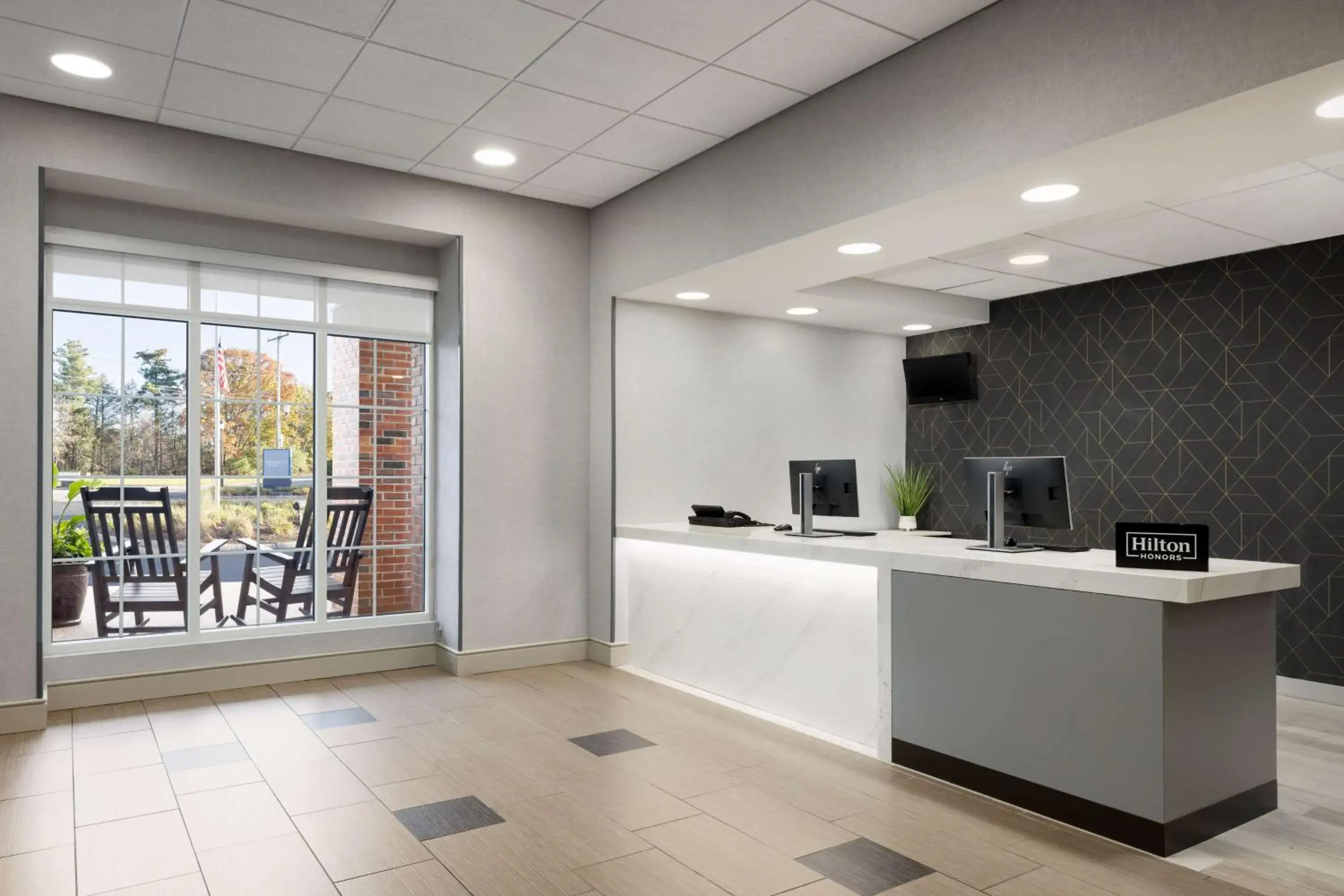 Lobby or reception in Homewood Suites by Hilton Manchester/Airport Lobby or reception in Homewood Suites by Hilton Manchester/Airport