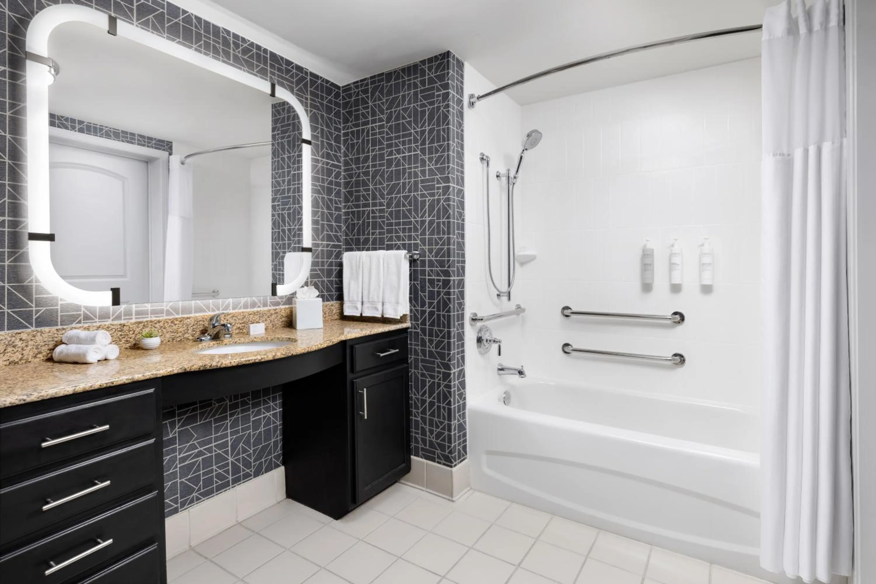 Bathroom in Homewood Suites by Hilton Manchester/Airport