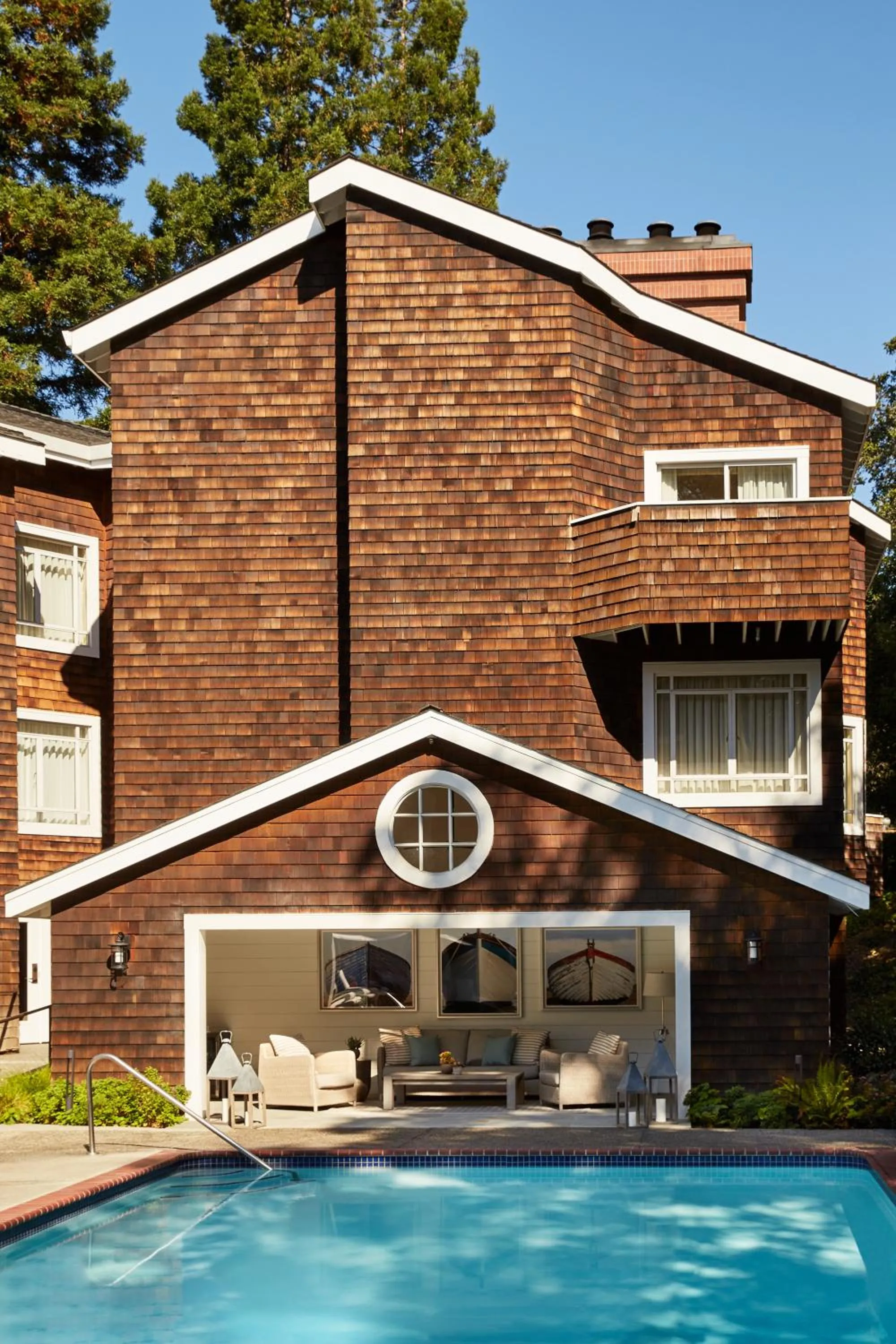 Pool view in The Stanford Park Hotel