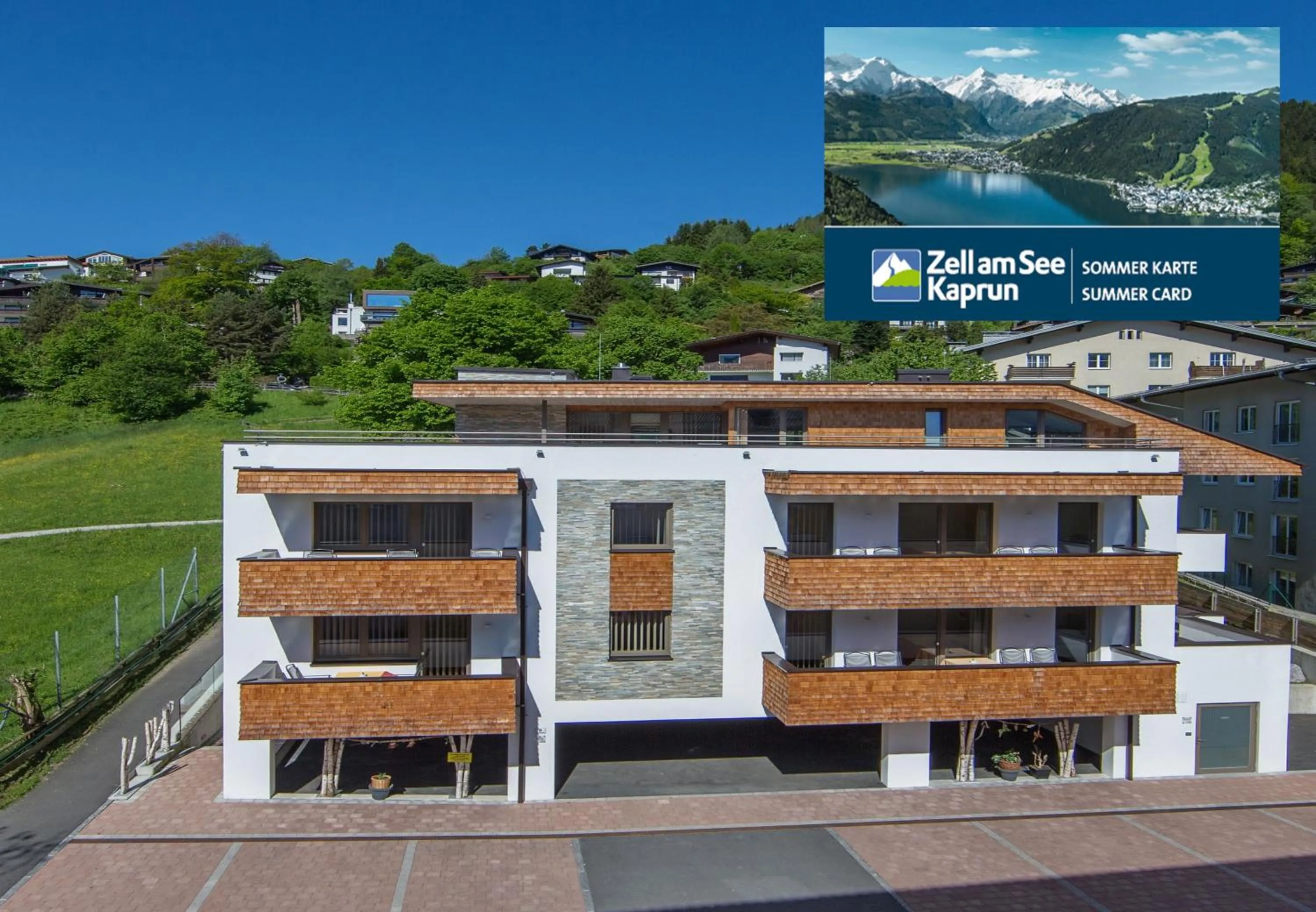 Facade/entrance in Appartement Living Schönwies apartments with private Infrared cabin and Zell am See Kaprun summercard