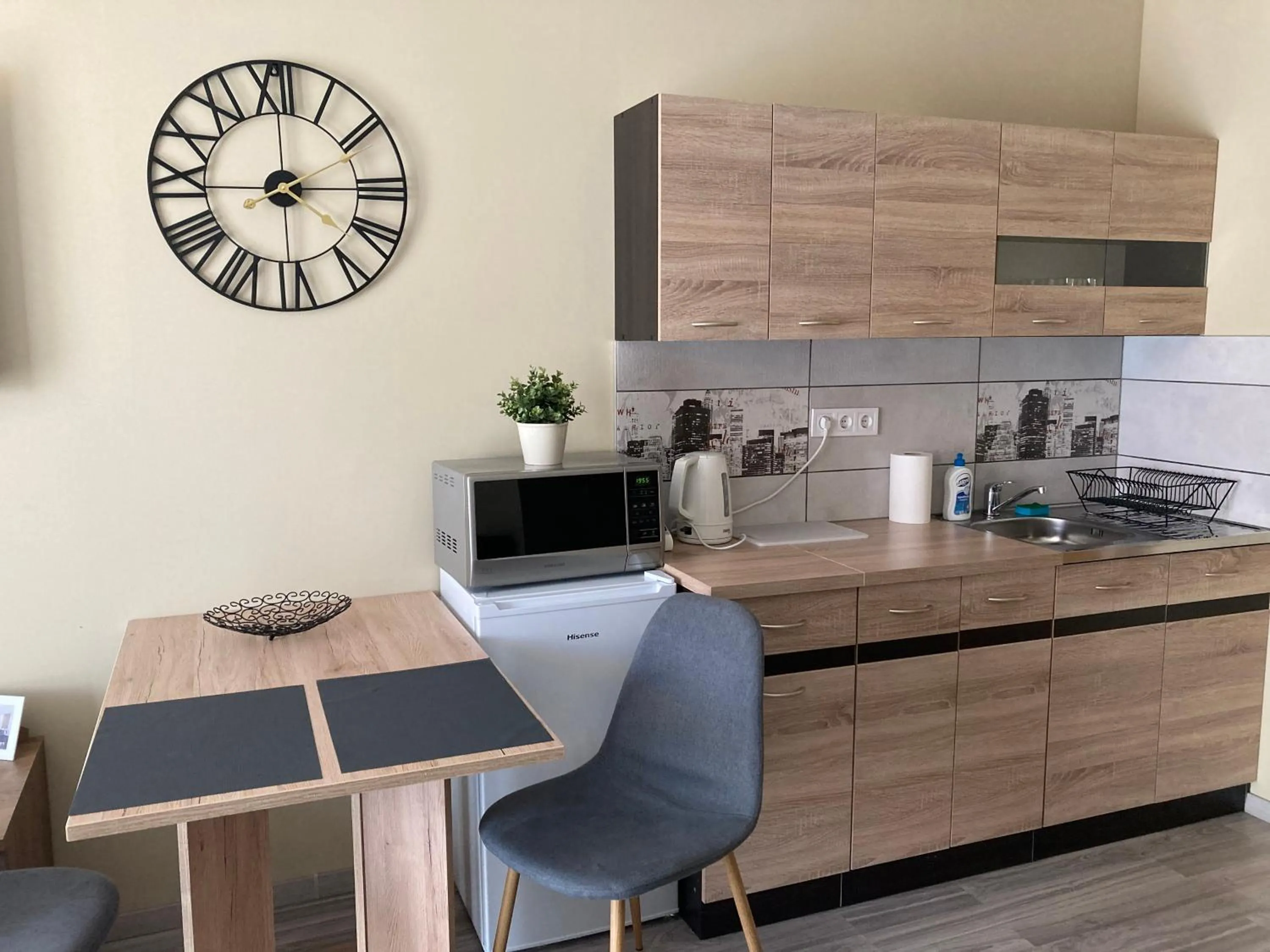 Kitchen or kitchenette in Libra Hotel