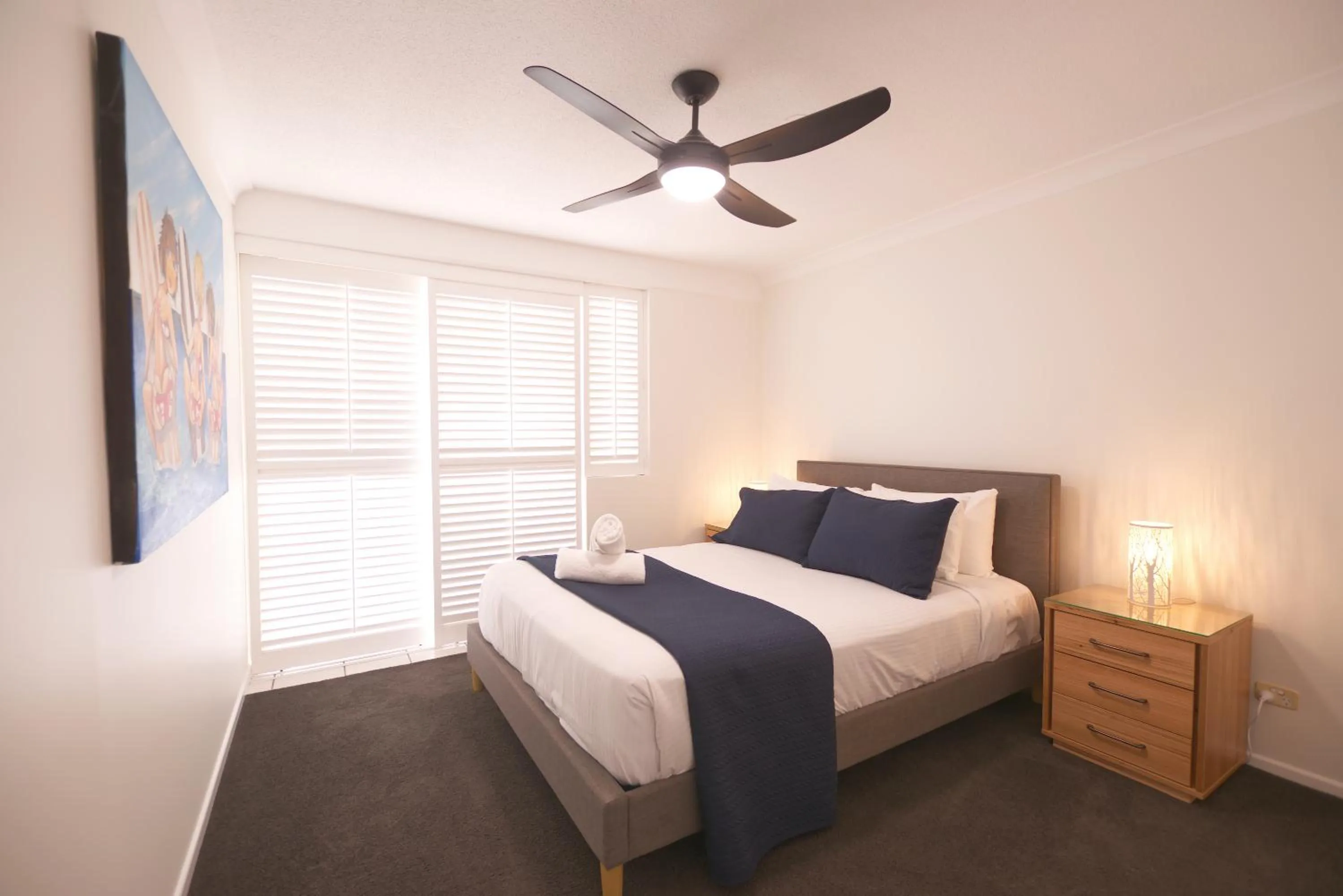 Bed in Osprey Apartments