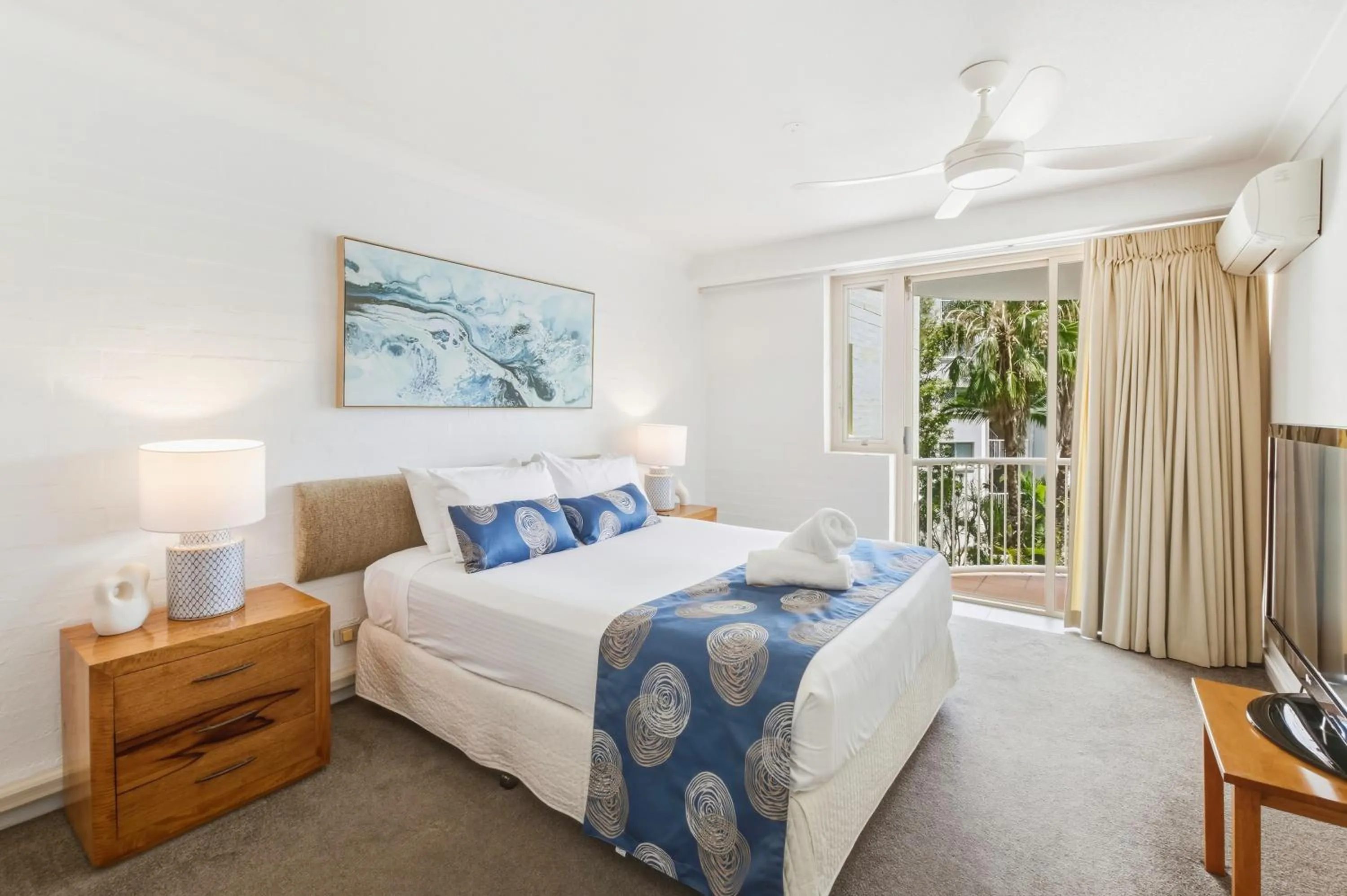 Bed in Osprey Apartments