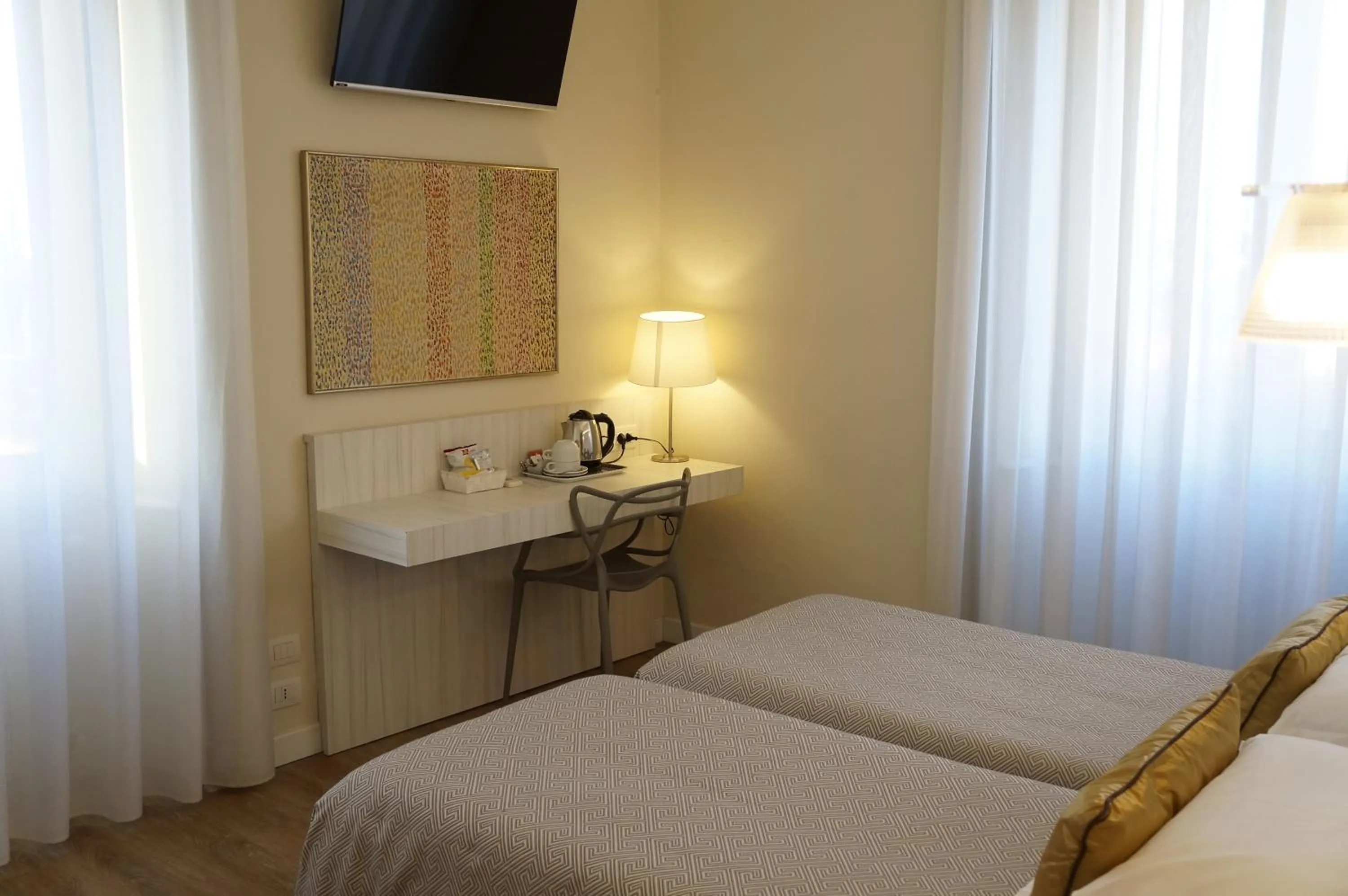 Bed in Hotel La Nuova Rotaia