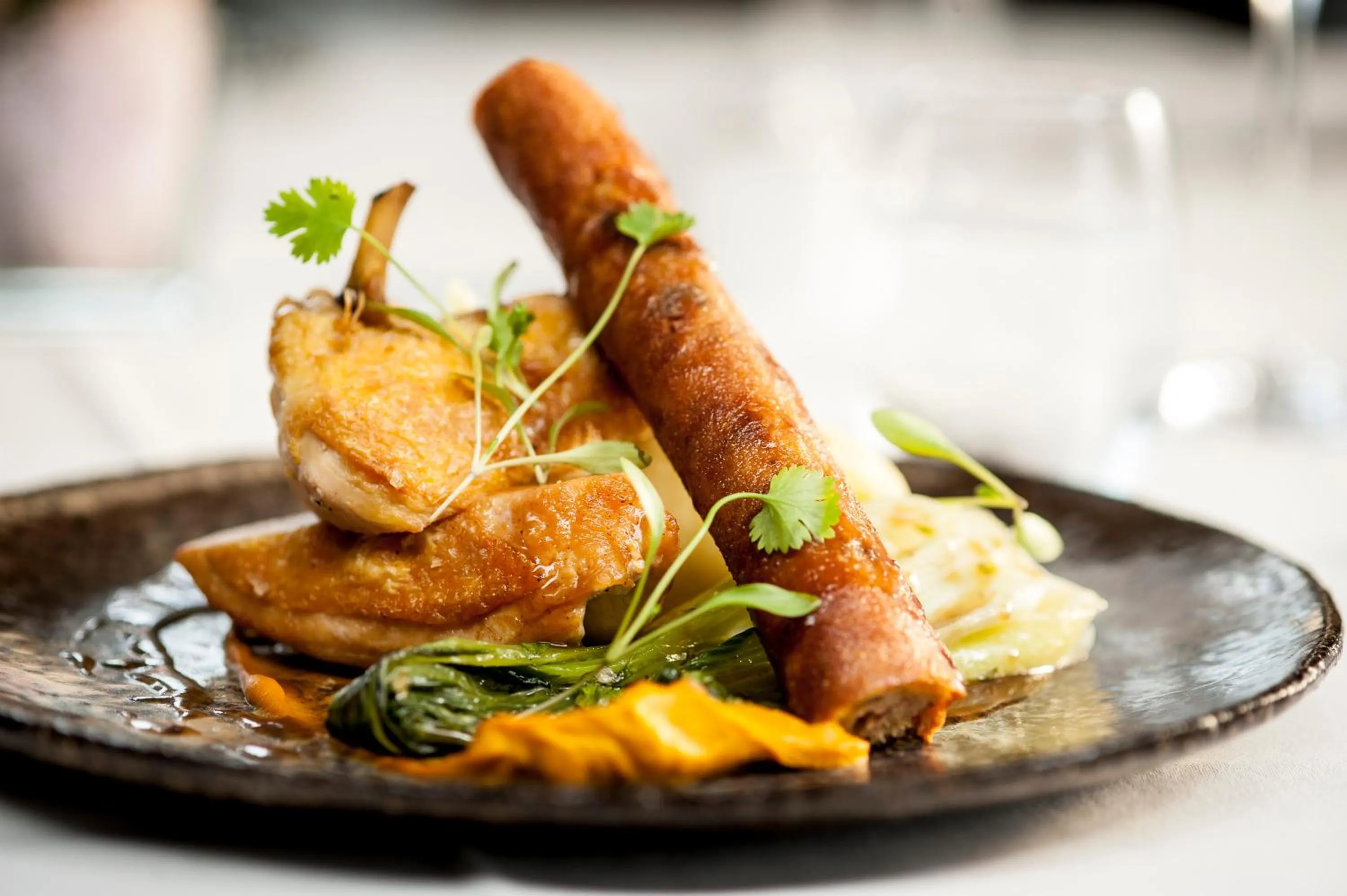 Food close-up in Mansion House Llansteffan