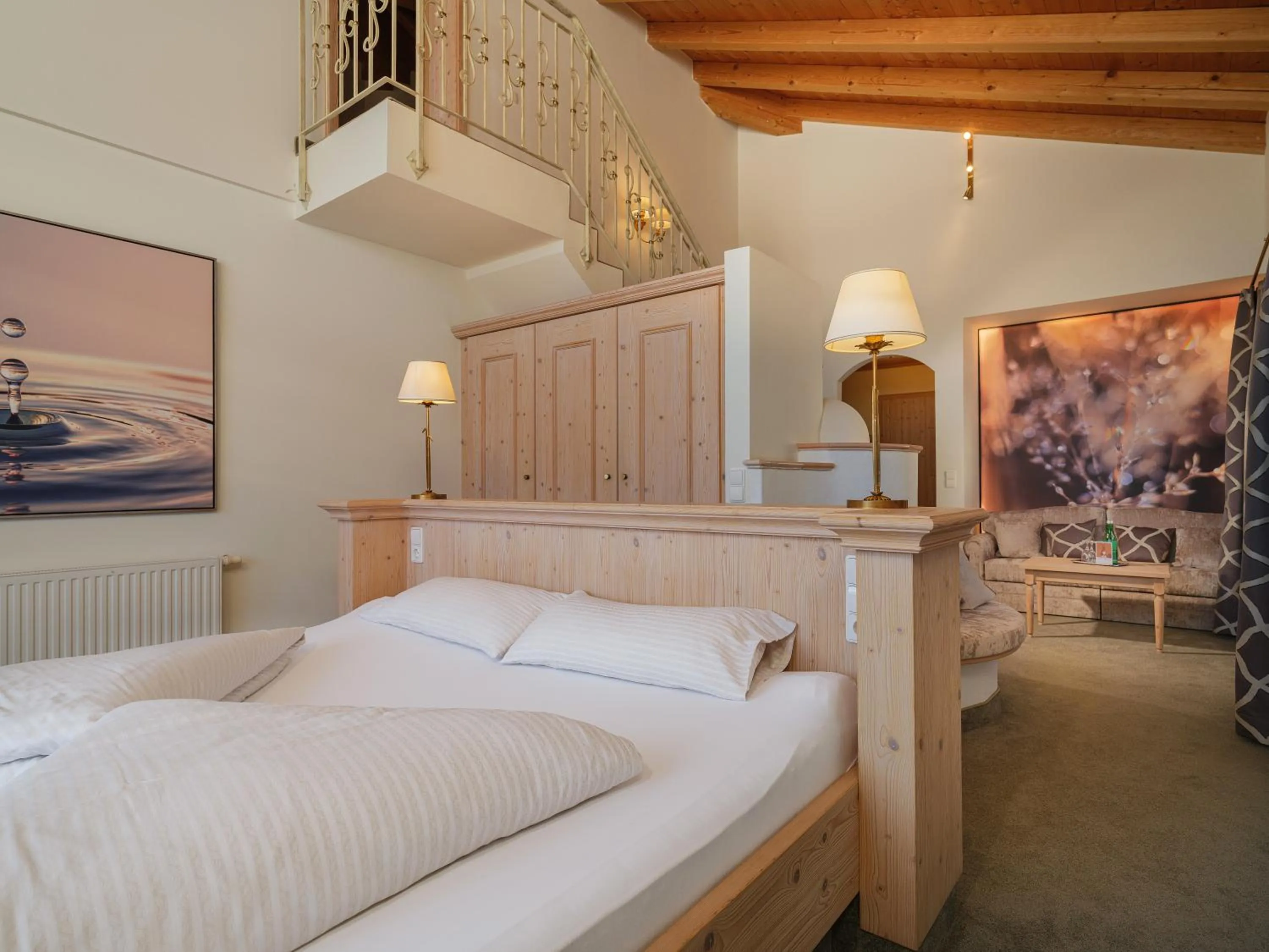 Bed in Hotel Alpina Wellness & Spa Resort