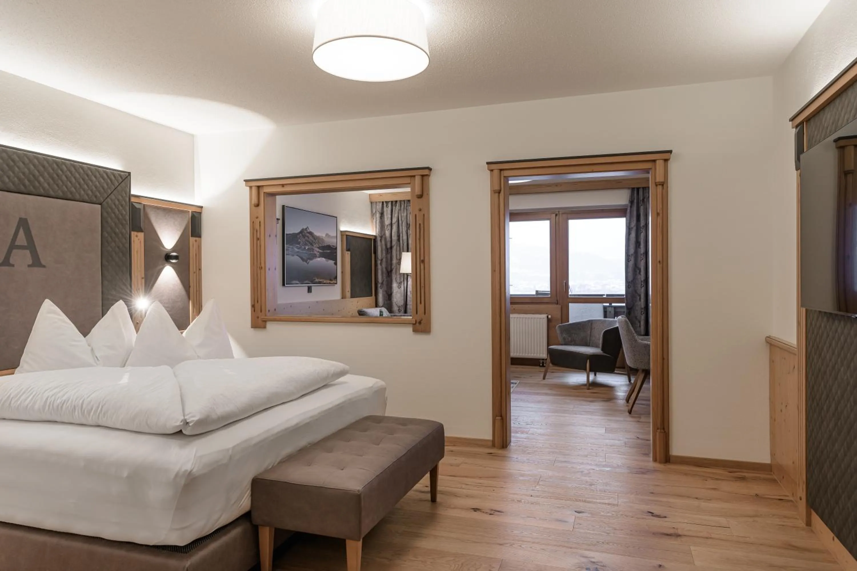 Photo of the whole room, Bed in Hotel Alpina Wellness & Spa Resort