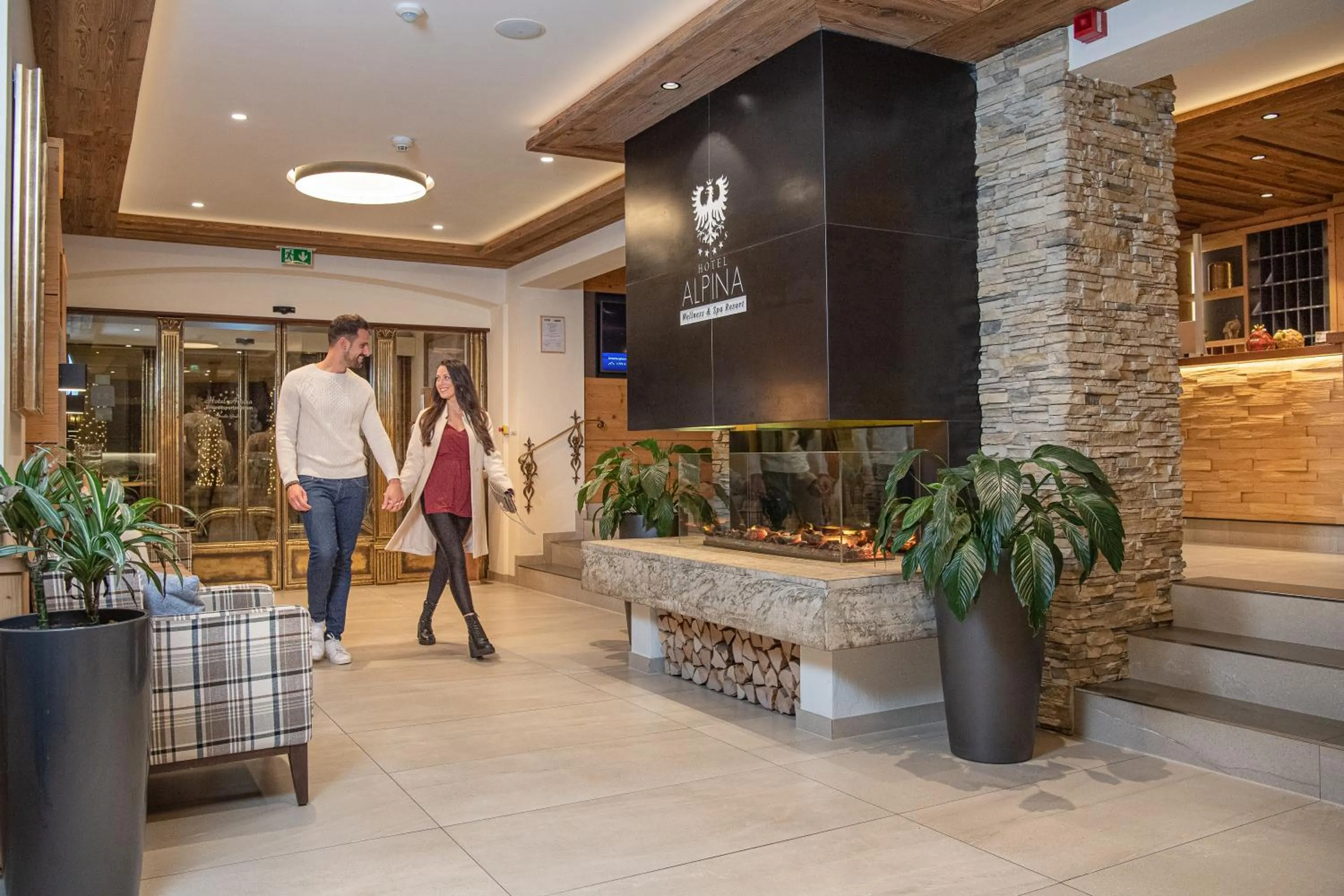 Lobby or reception in Hotel Alpina Wellness & Spa Resort