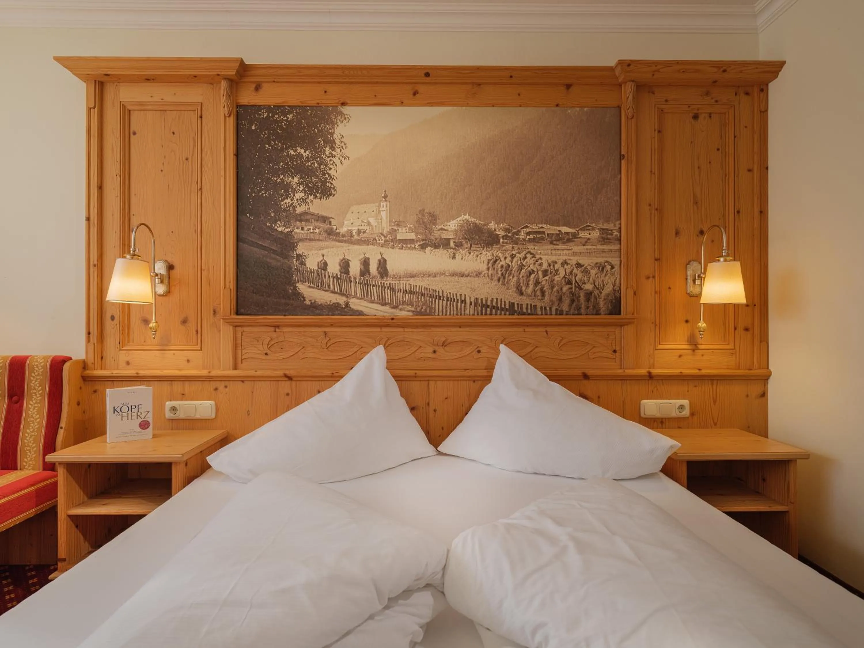 Bed in Hotel Alpina Wellness & Spa Resort