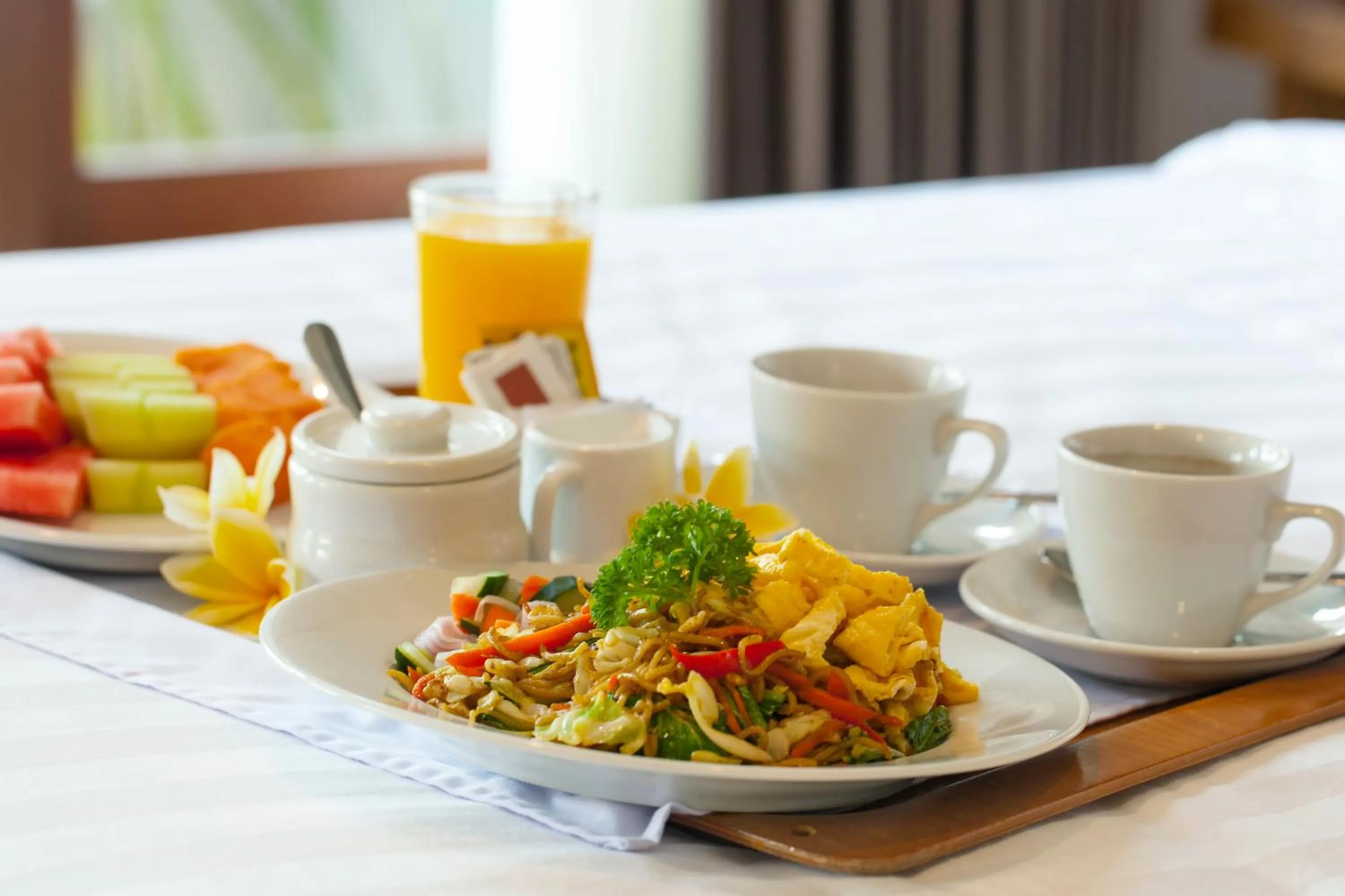 Asian breakfast in Mutiara Bali Boutique Resort & Villa