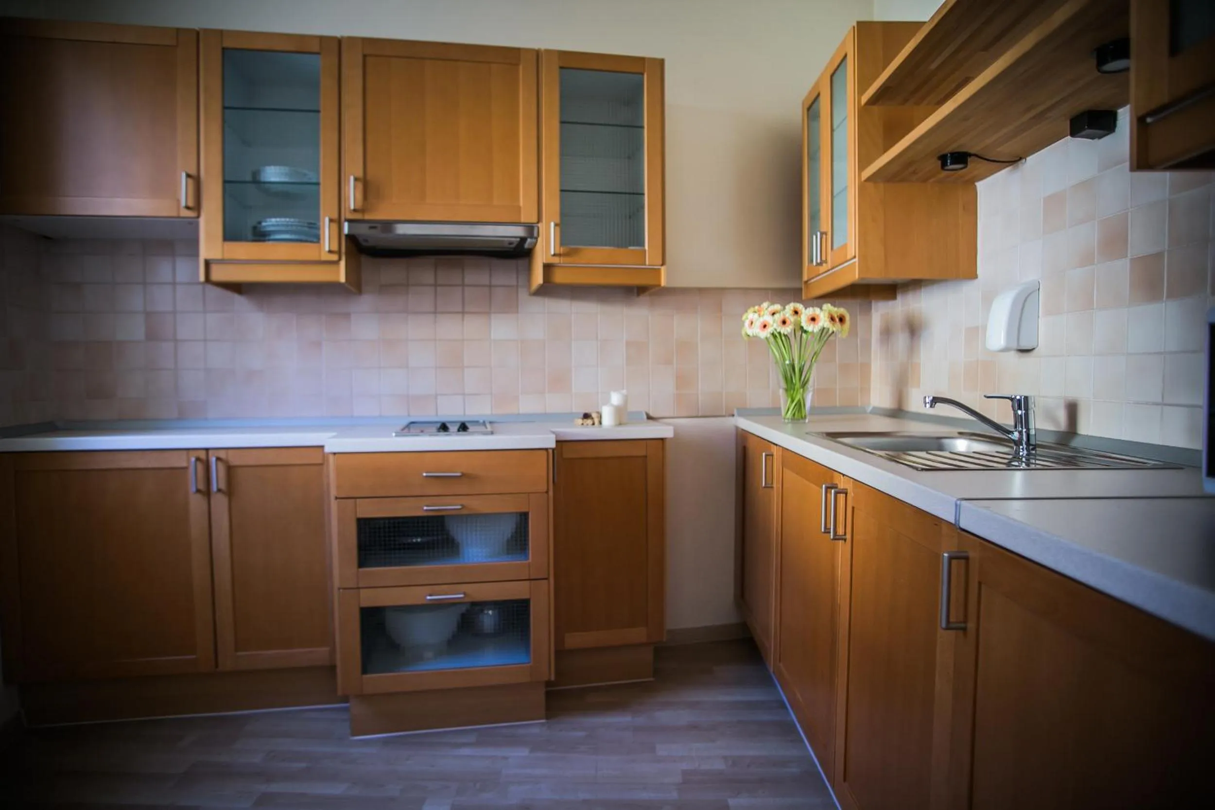 Kitchen or kitchenette in Imola Udvarház Dessert Hotel