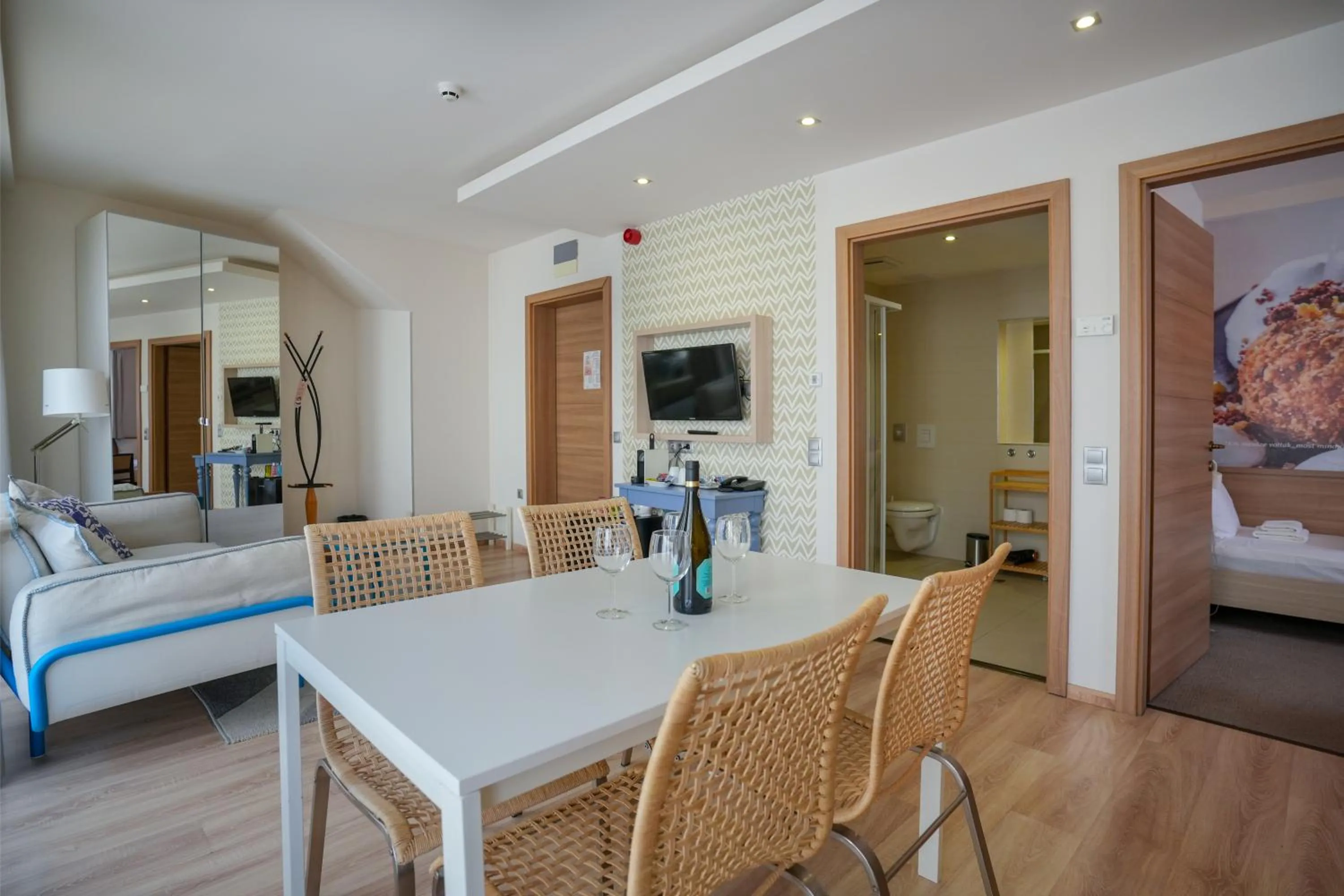 Living room in Imola Udvarház Dessert Hotel