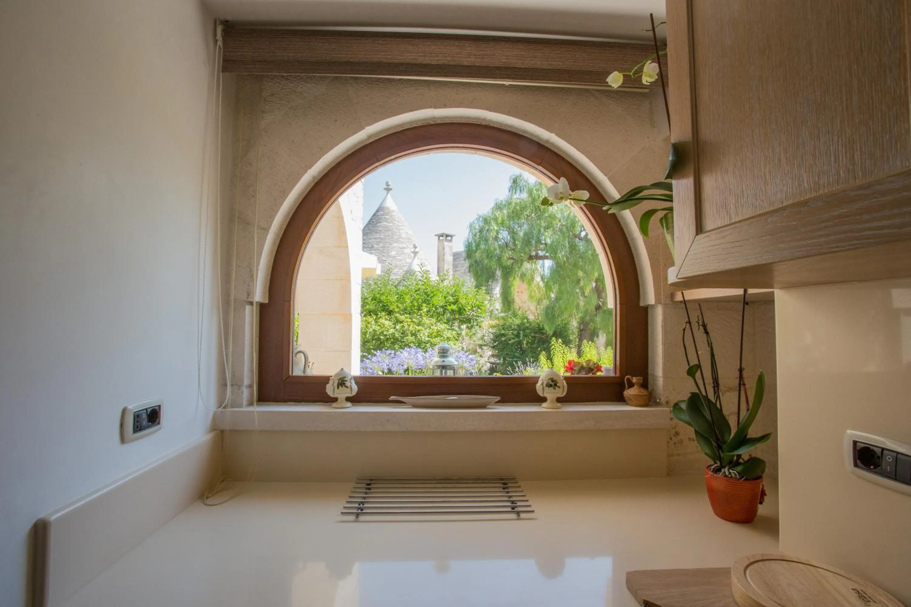 Garden view in Truddhi Casa e Cucina di Puglia