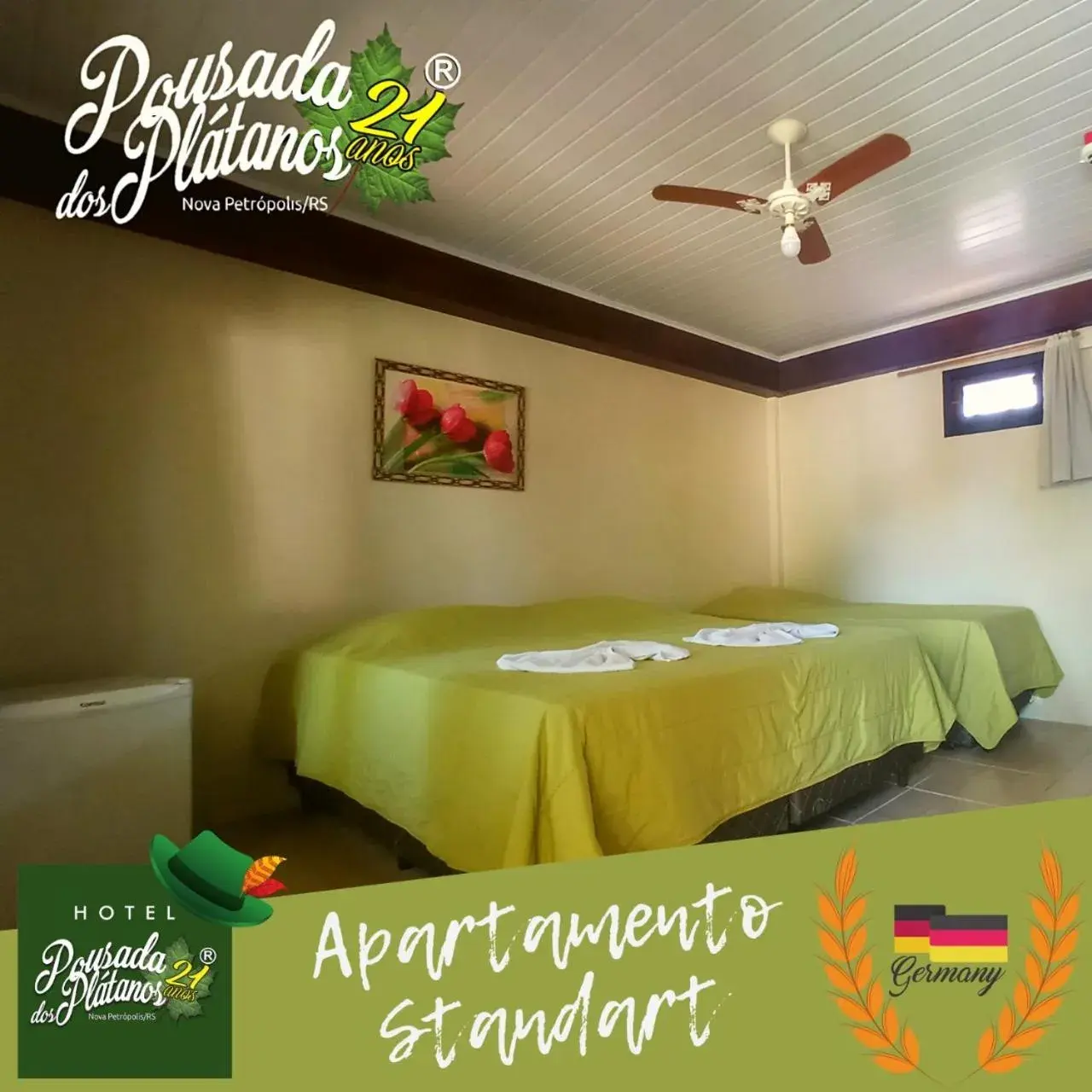 Logo/Certificate/Sign, Bed in Pousada dos Plátanos Logo/Certificate/Sign, Bed in Pousada dos Plátanos