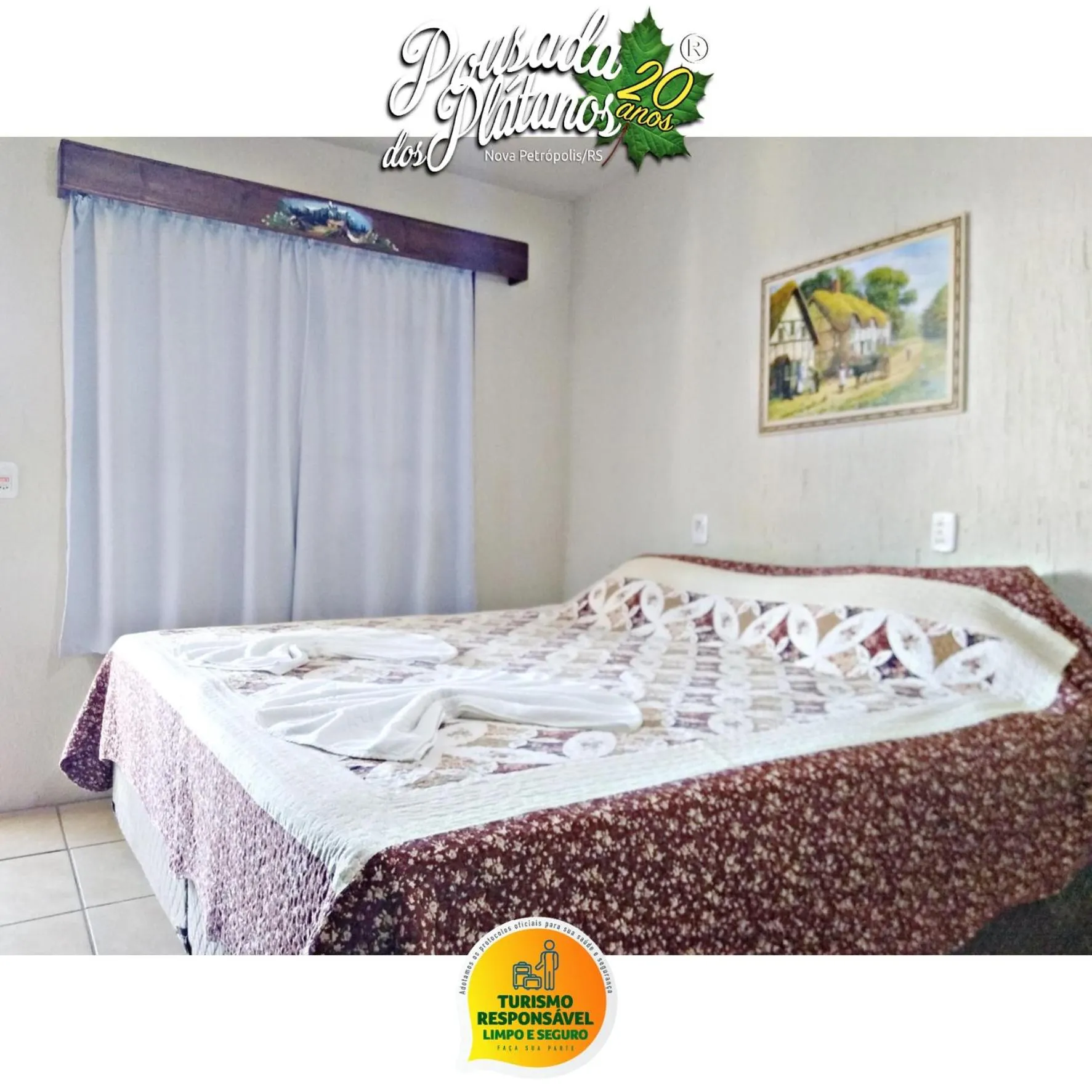 Bedroom, Bed in Pousada dos Plátanos