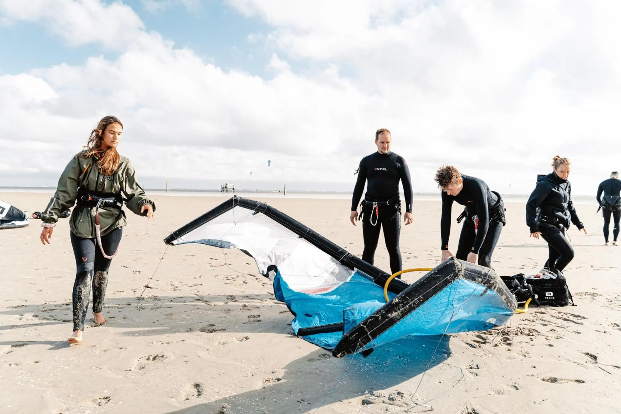 People in Beach Motel St. Peter-Ording