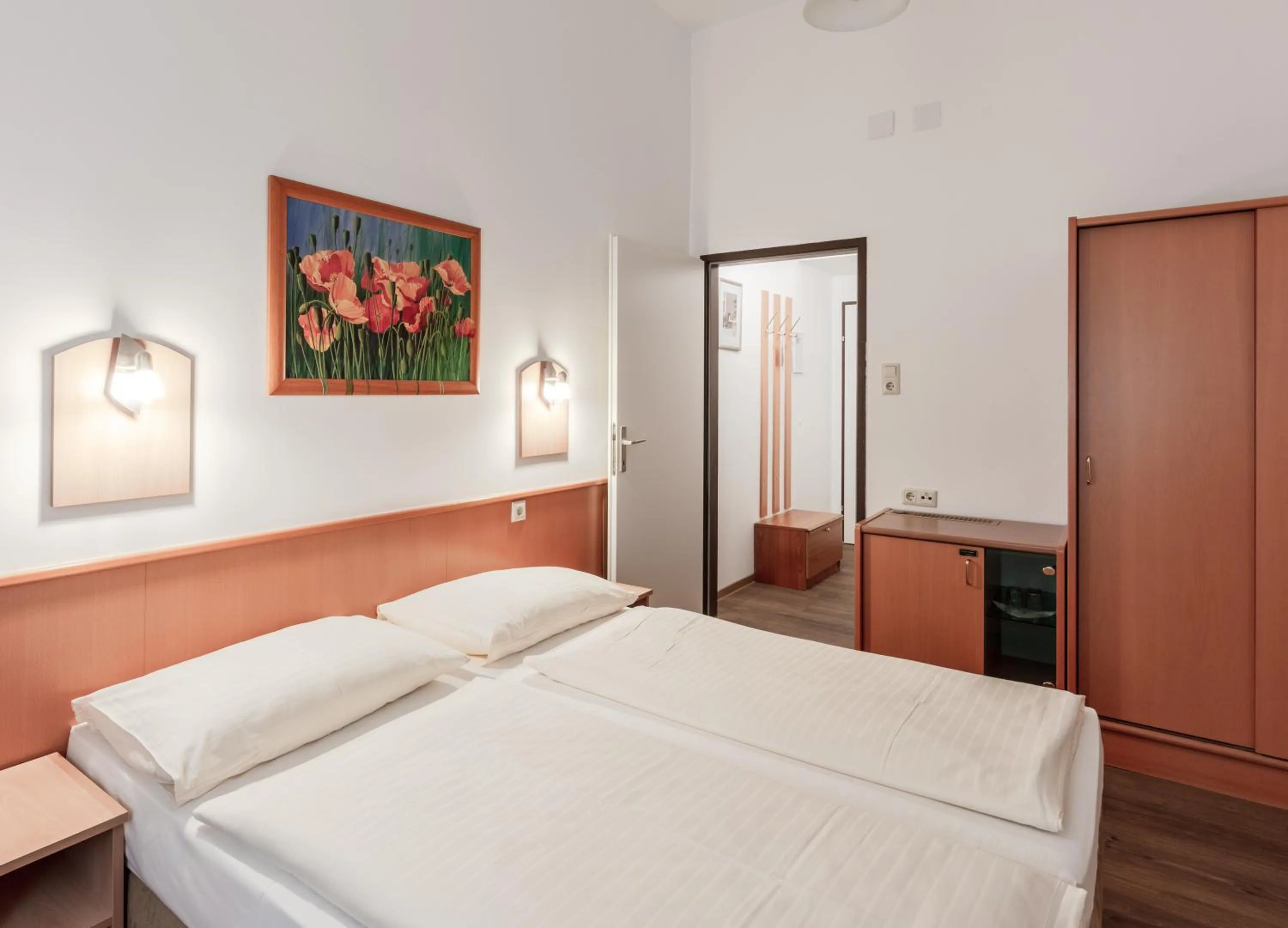 Bed in Hotel Admiral