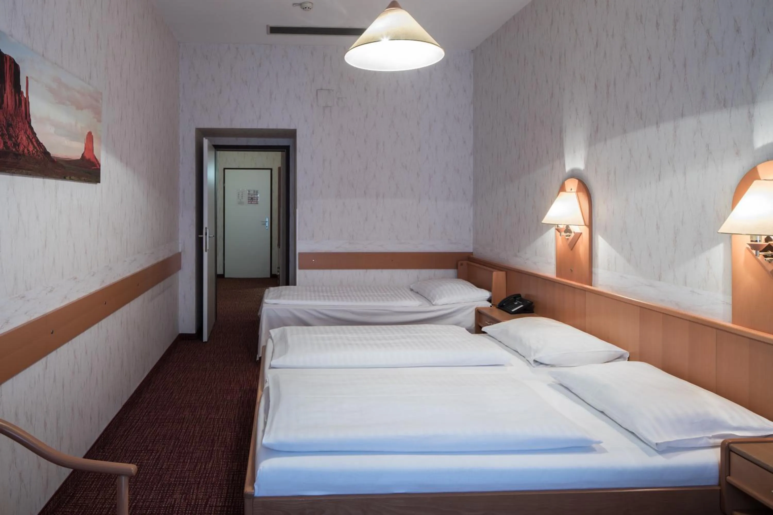 Bed in Hotel Admiral