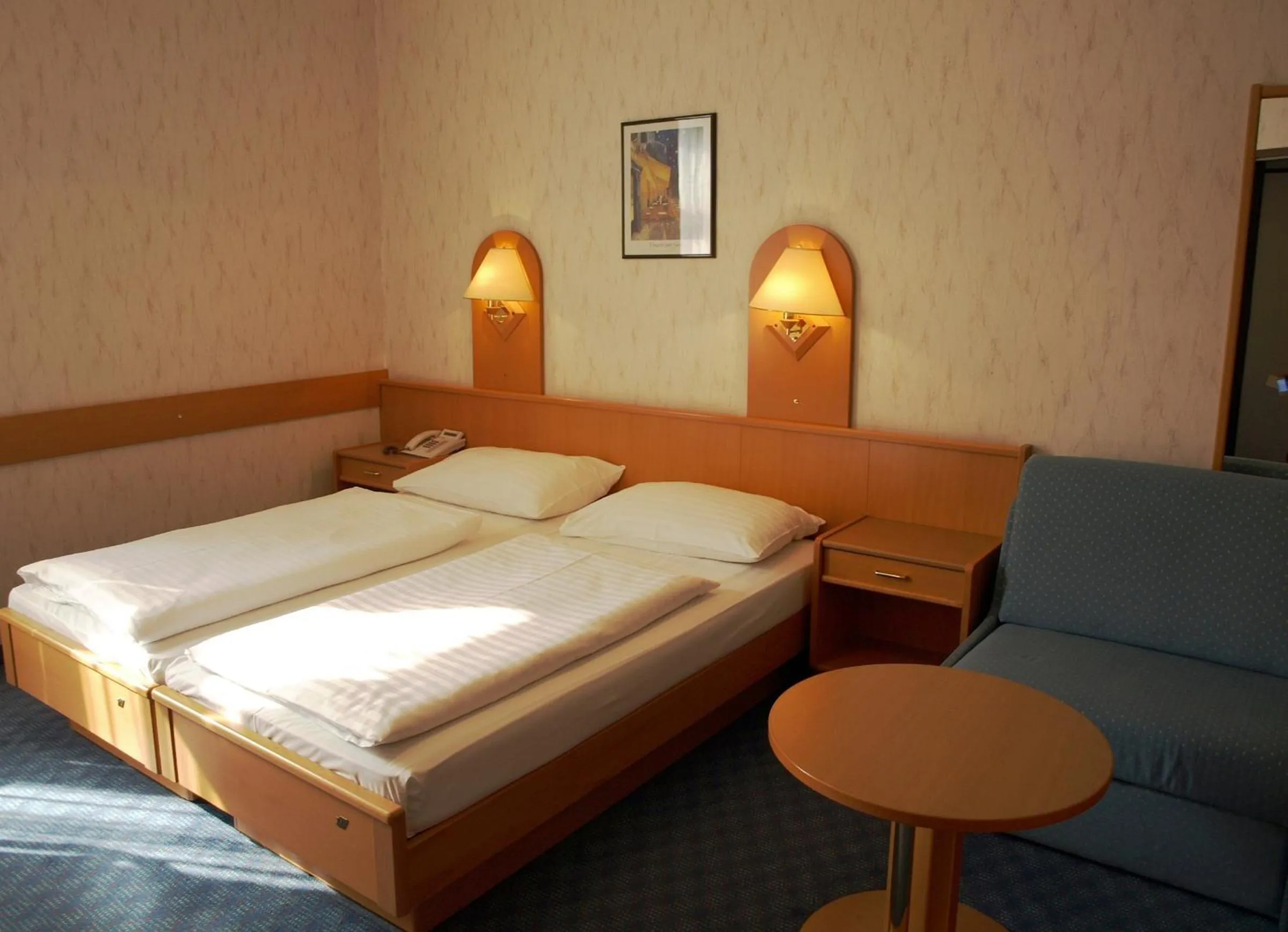 Bed in Hotel Admiral