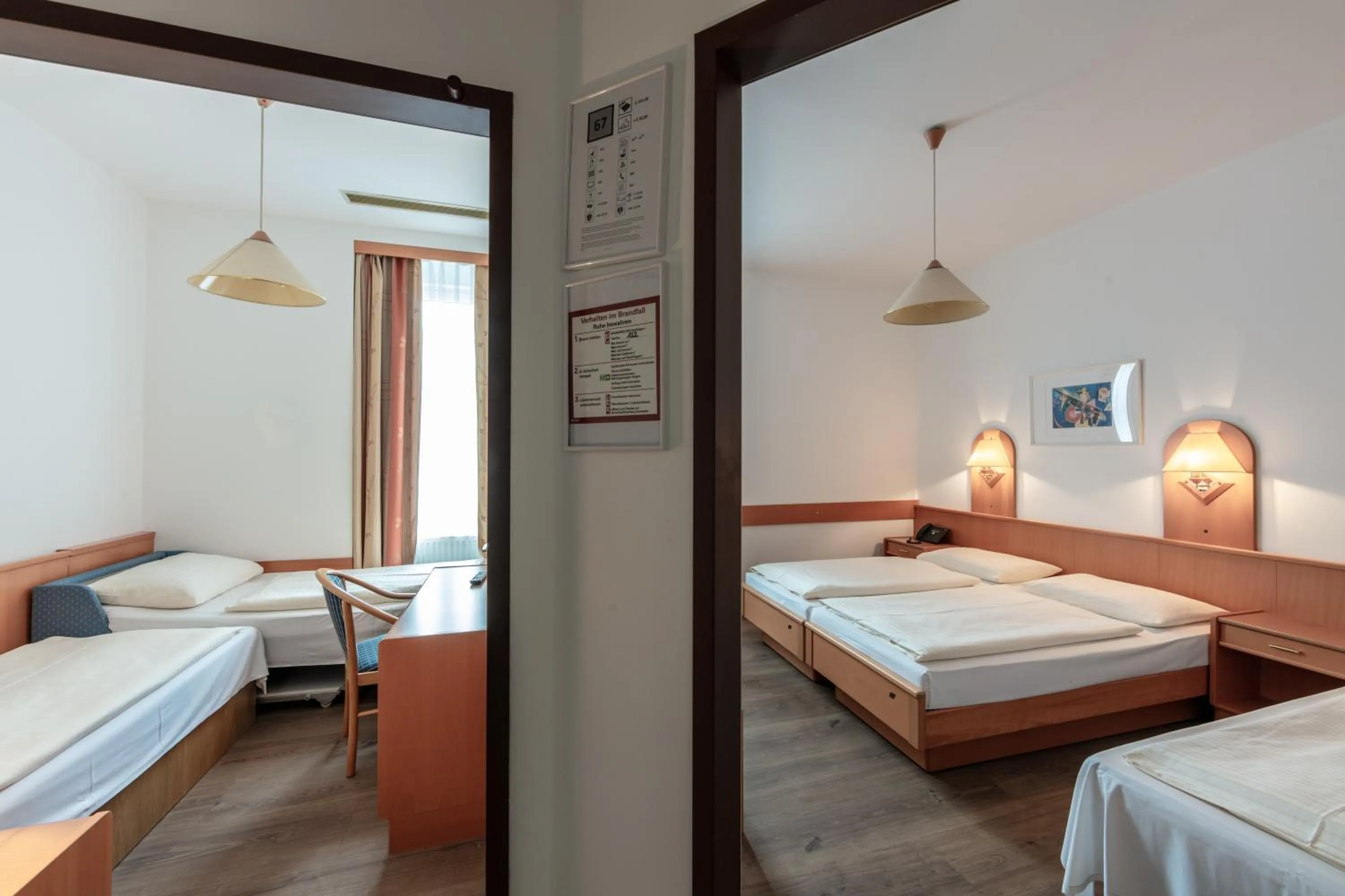 Bed in Hotel Admiral