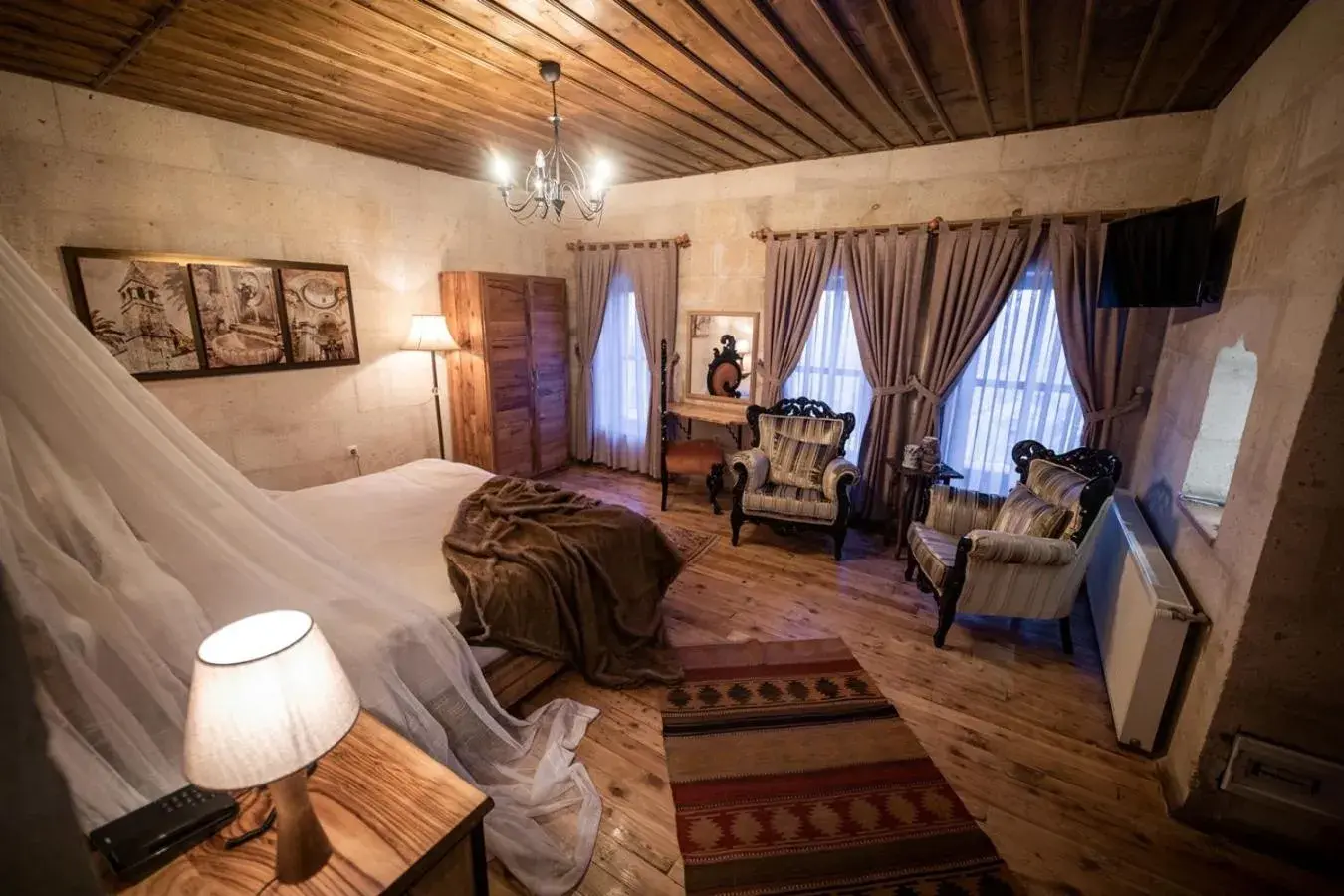 Bed in Duven Hotel Cappadocia Bed in Duven Hotel Cappadocia