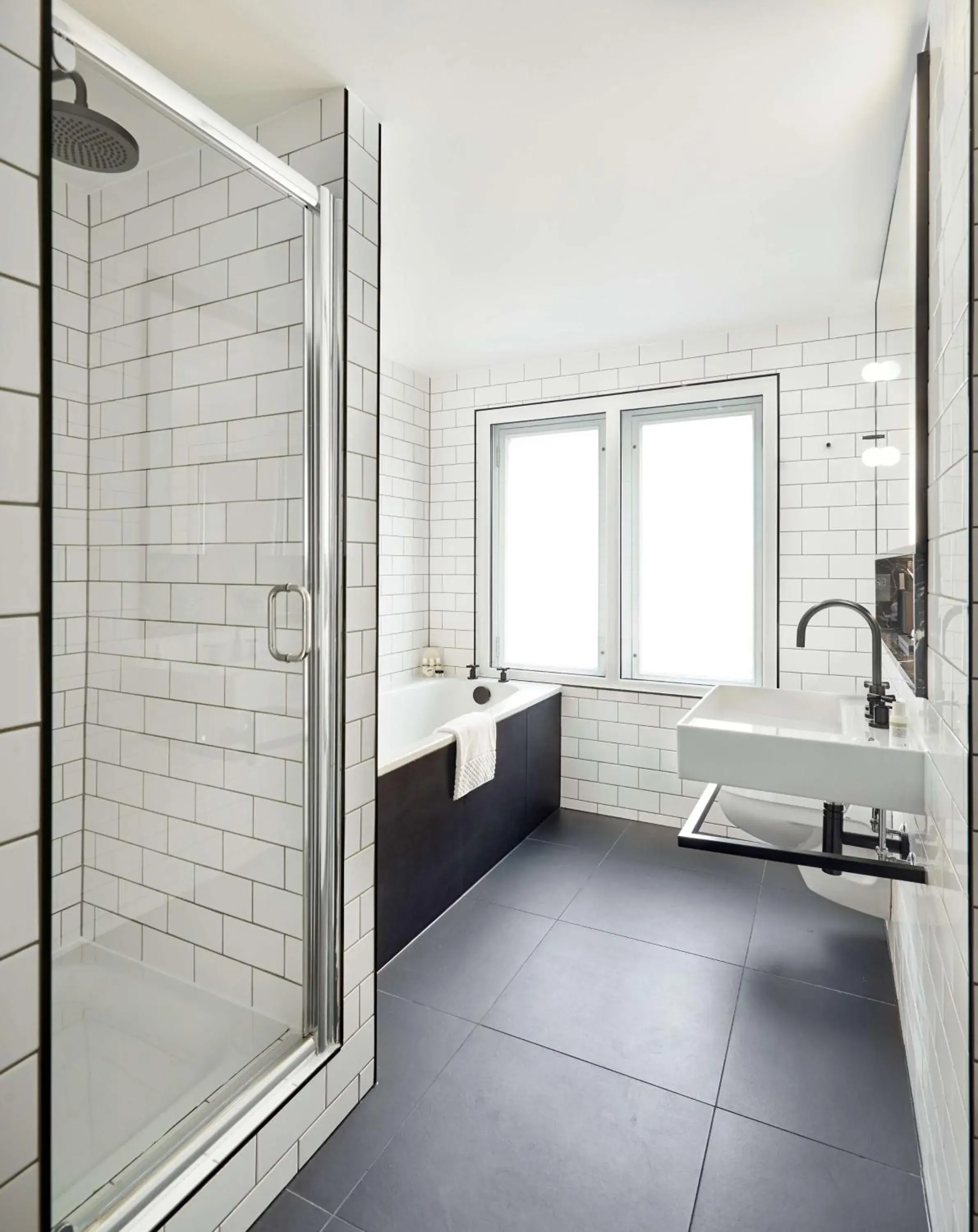 Bathroom in Andaz London Liverpool Street, By Hyatt Bathroom in Andaz London Liverpool Street, By Hyatt