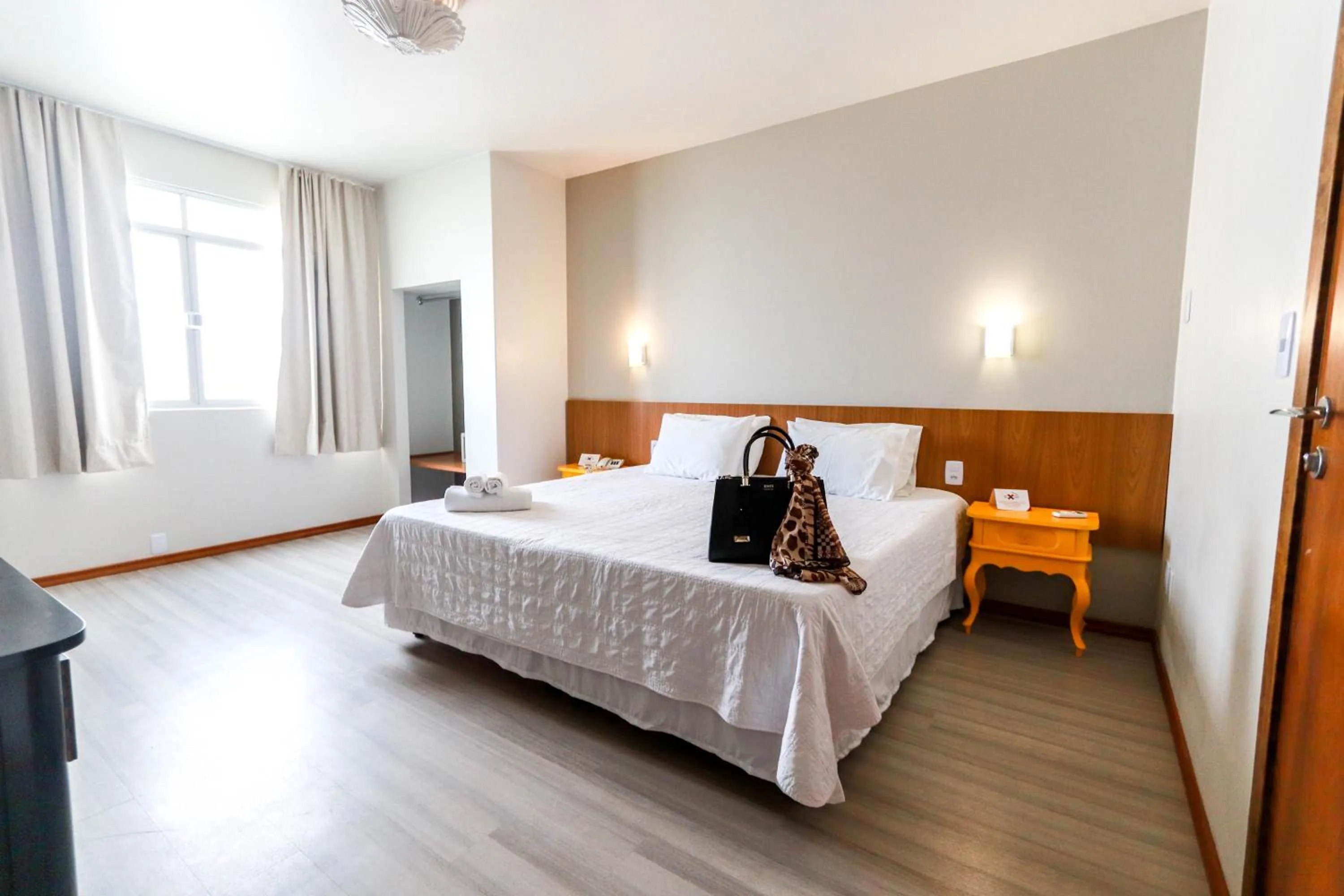 Bed in Itajaí Express Residence