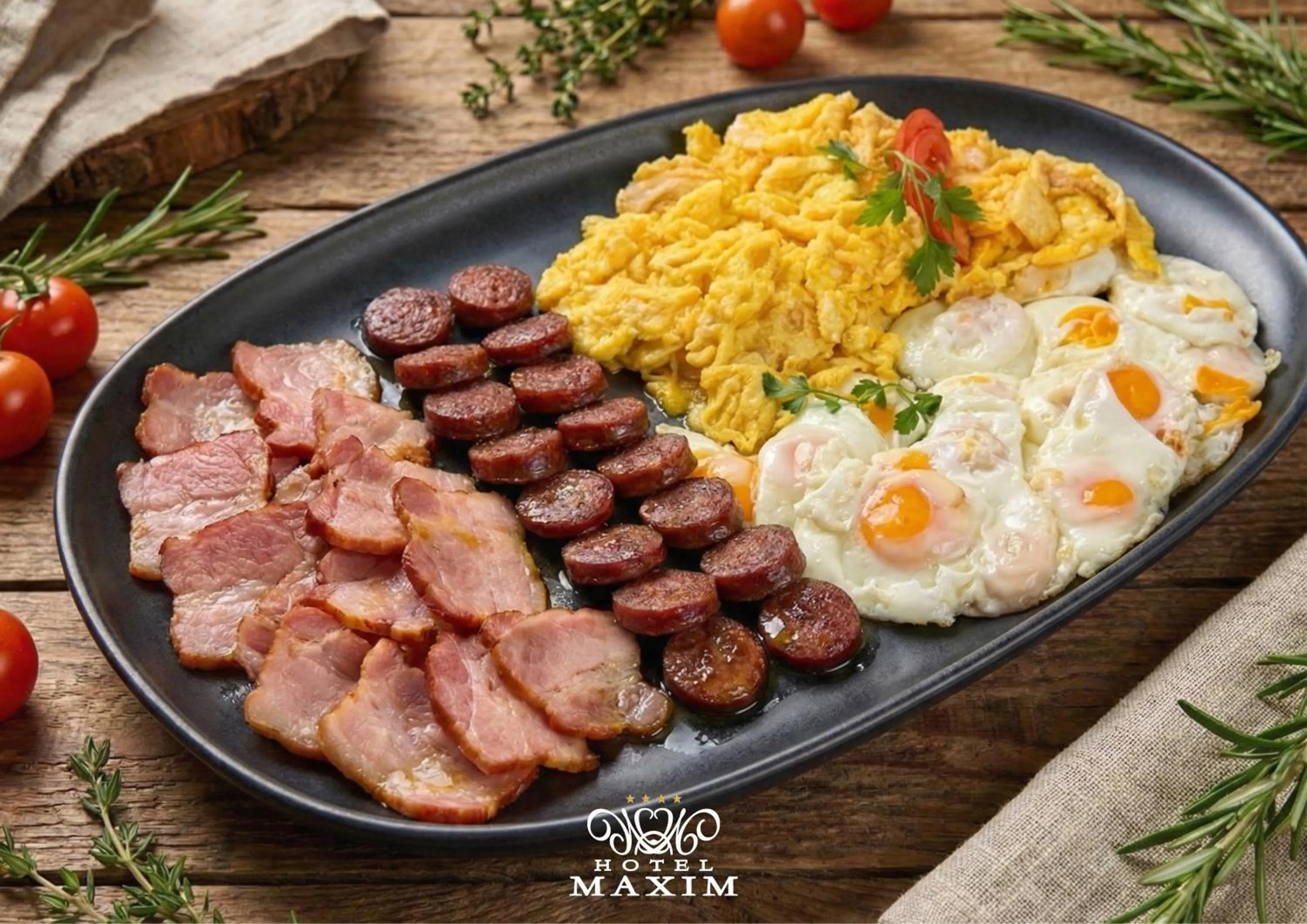 Buffet breakfast in Hotel Maxim