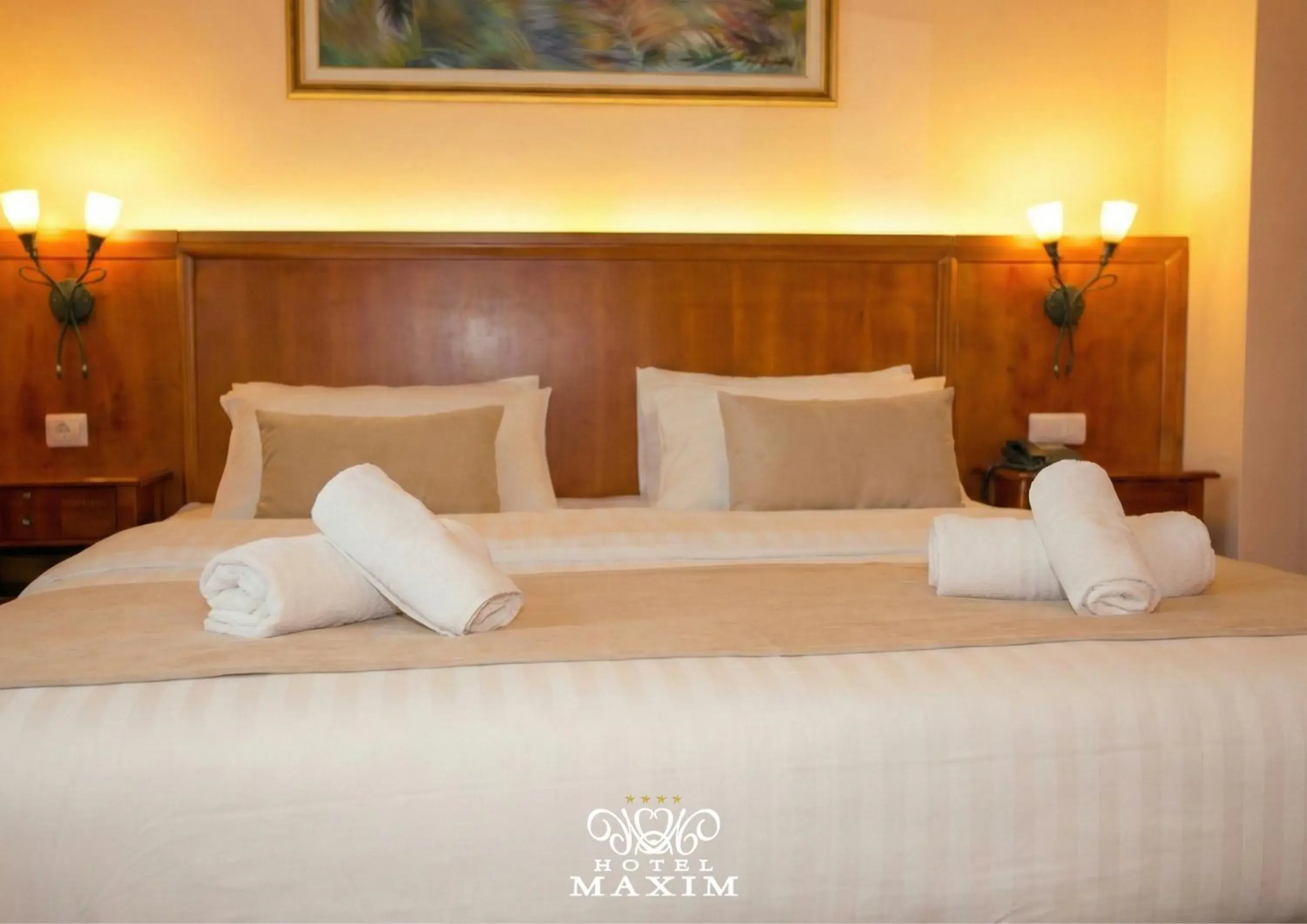 Bed in Hotel Maxim Bed in Hotel Maxim