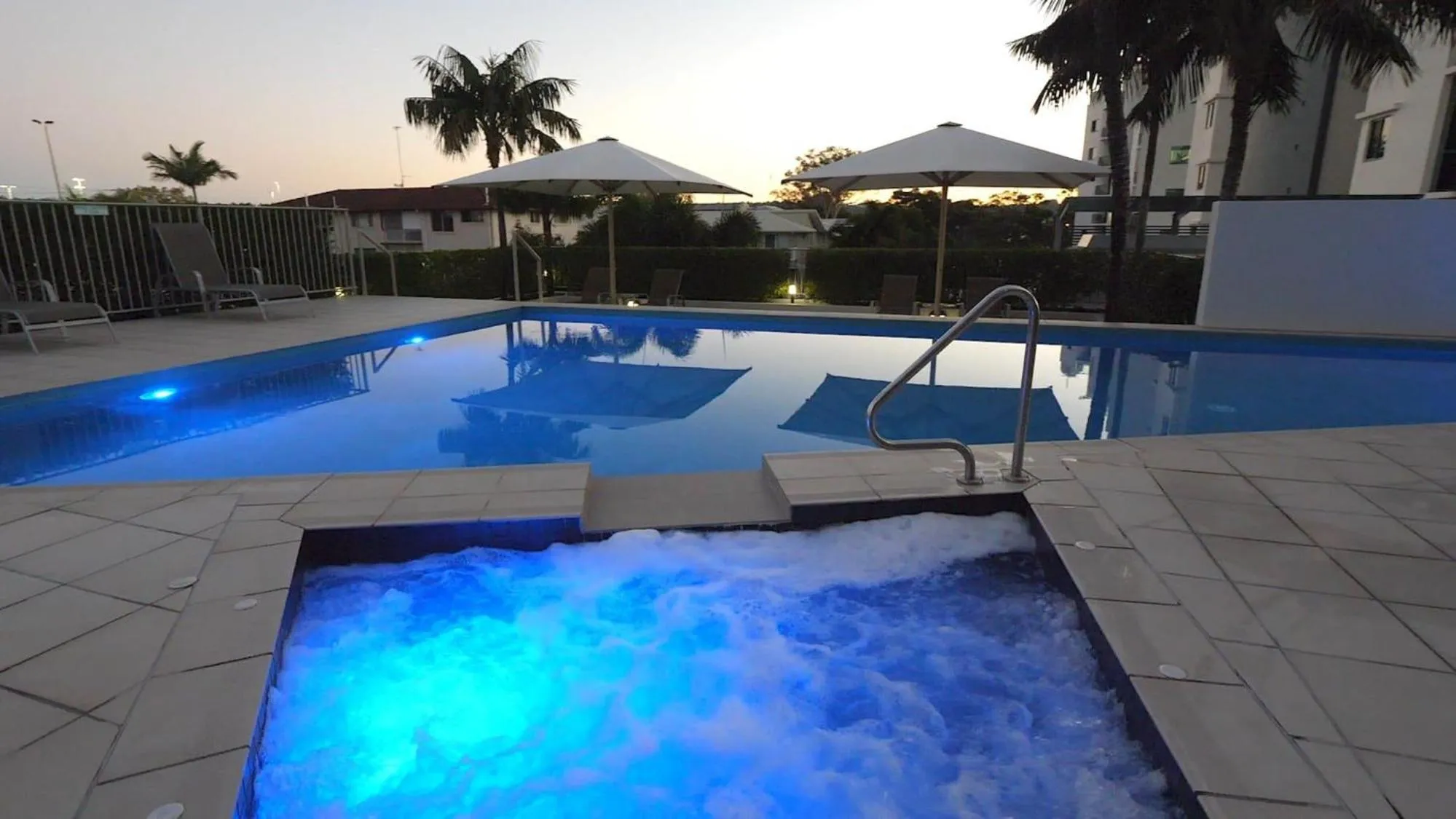 Pool view in Rovera Apartments