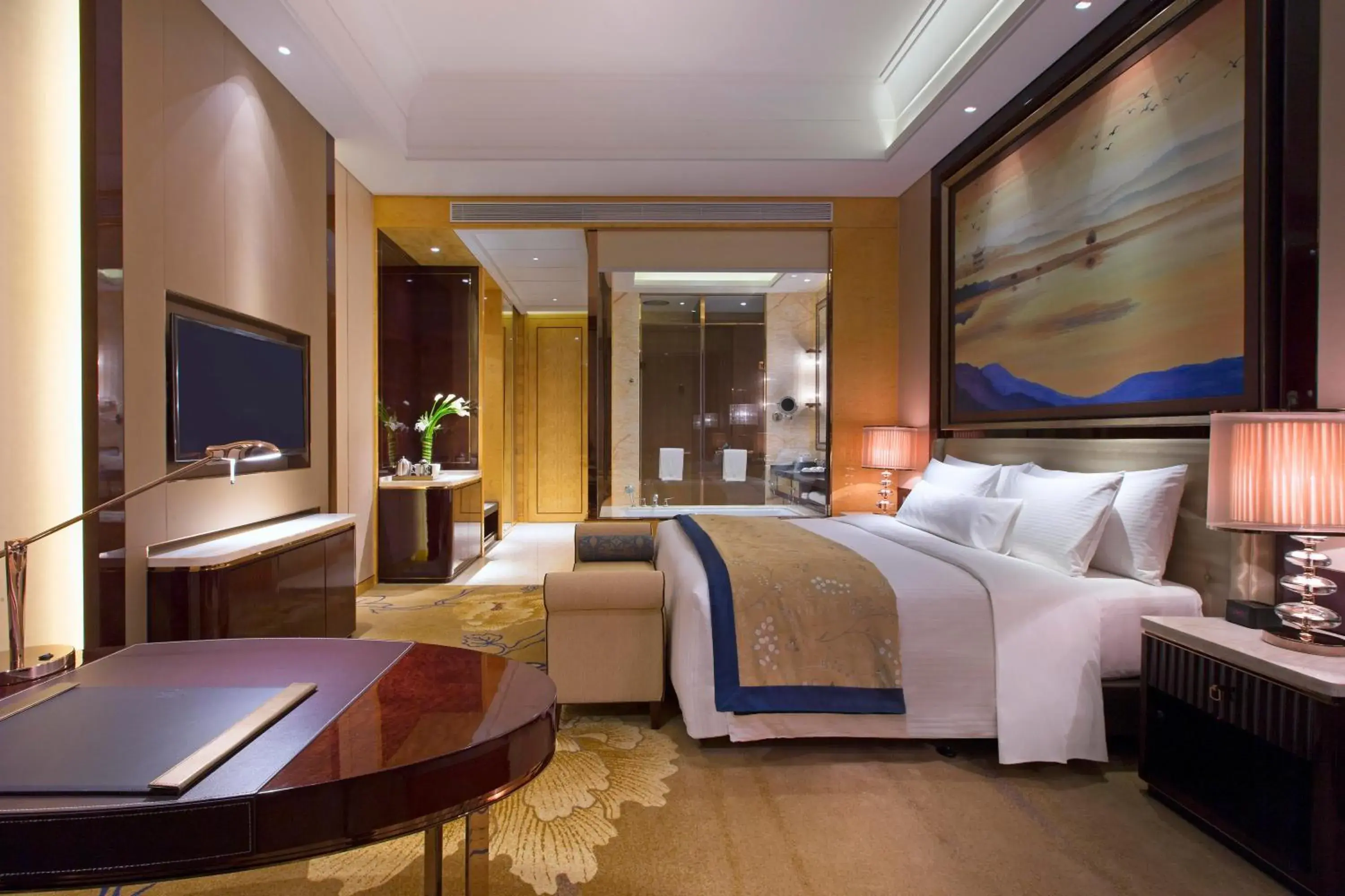 Photo of the whole room, Bed in Wanda Vista Changsha Photo of the whole room, Bed in Wanda Vista Changsha