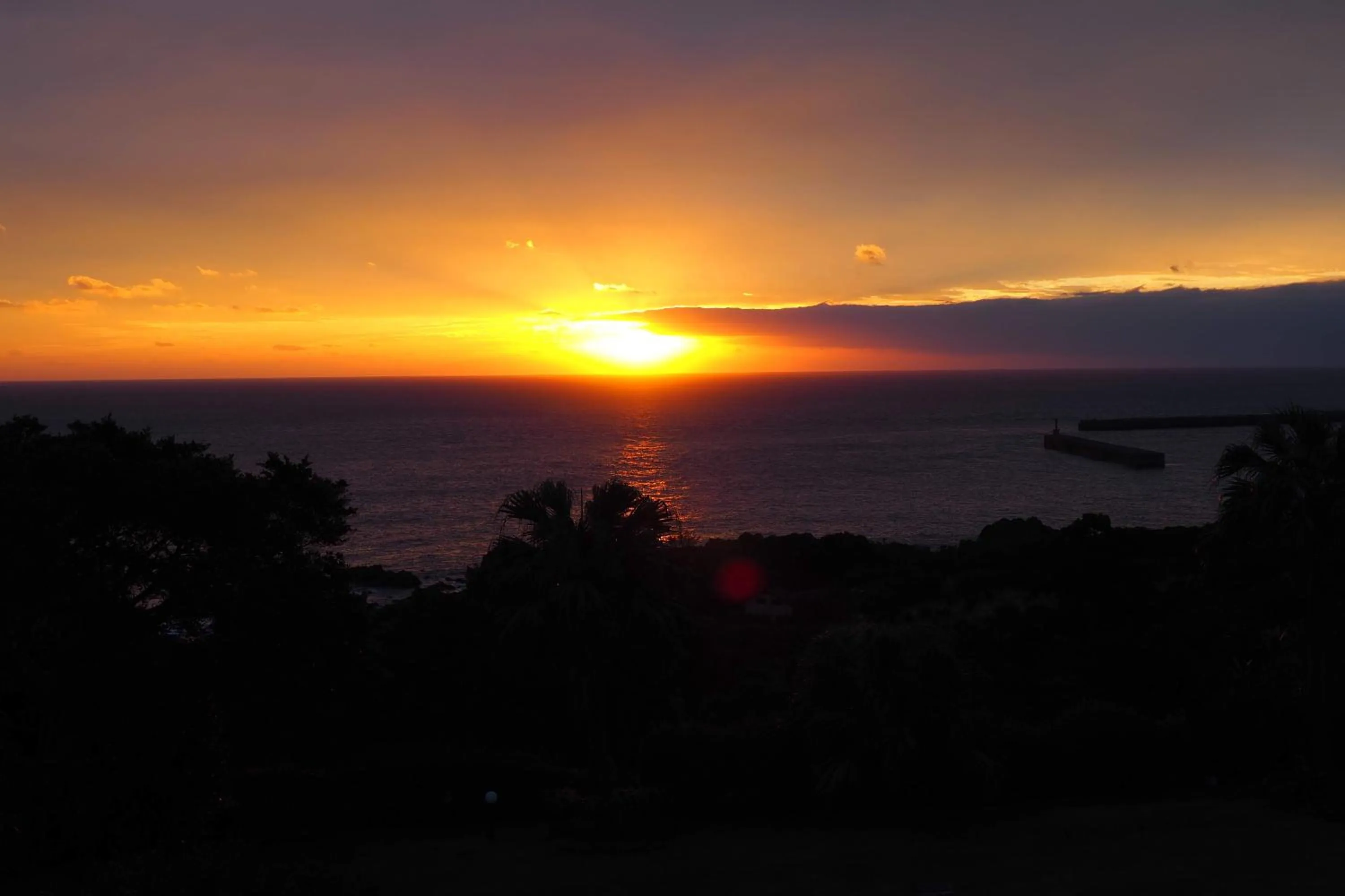 Sunrise in Yakushima Green Hotel