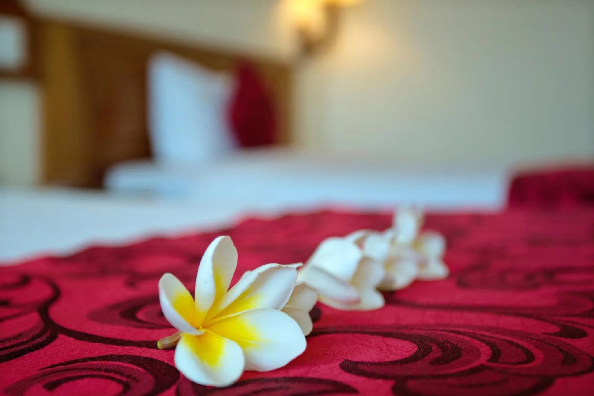 Decorative detail, Bed in Golden Sea Hotel Da Nang