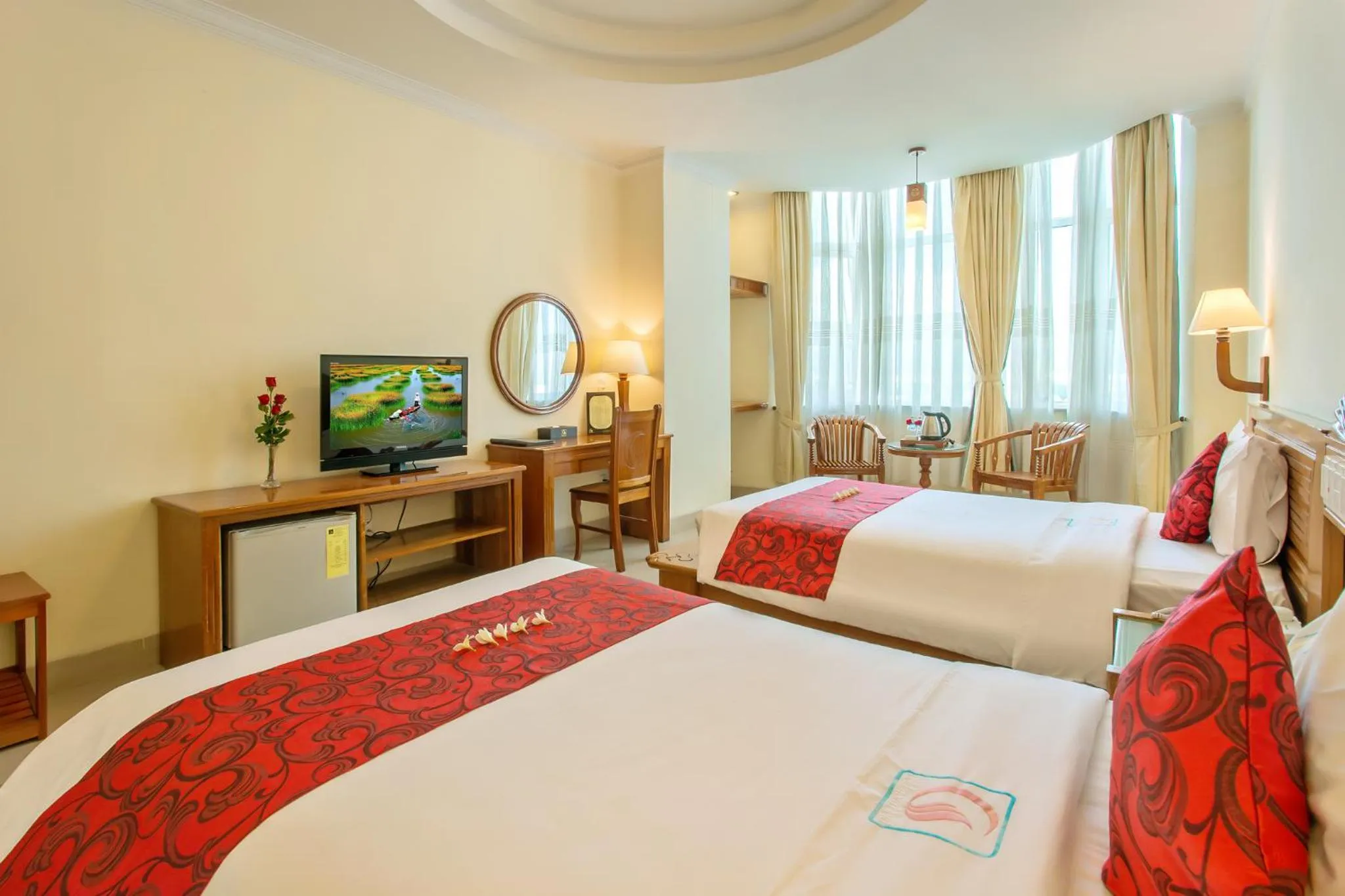 City view, Bed in Golden Sea Hotel Da Nang