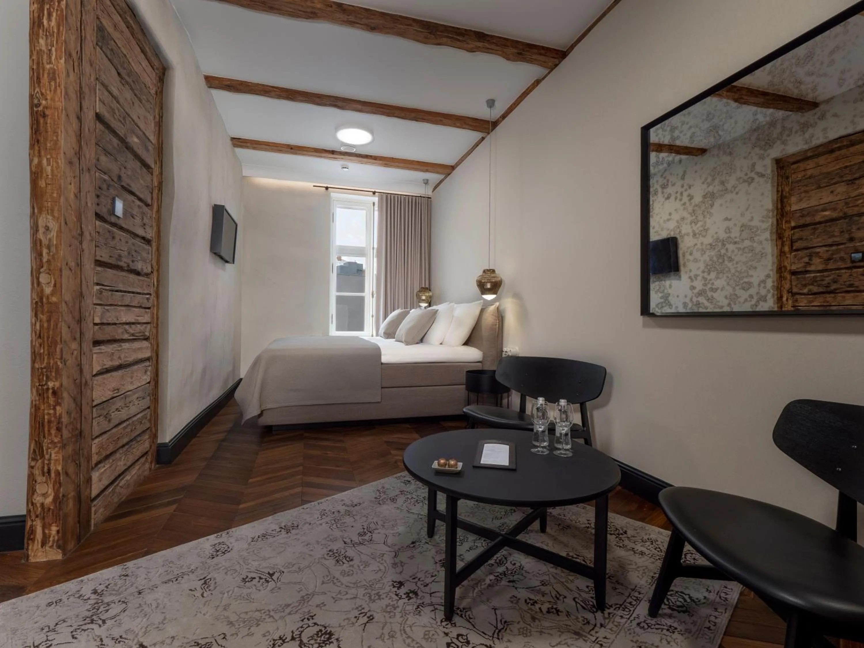 Seating area, Bed in Boutique Hotel Rosenplänter