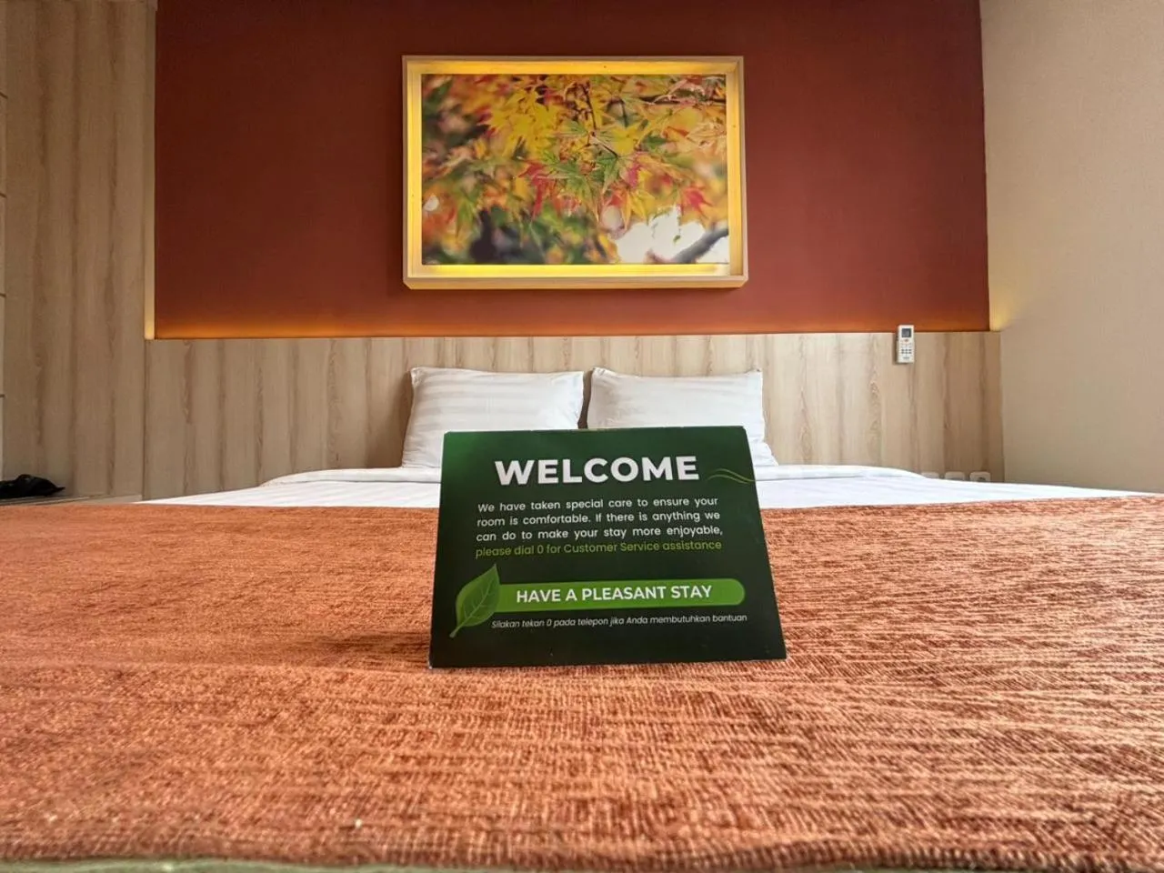 Bed in D'Bamboo Suites